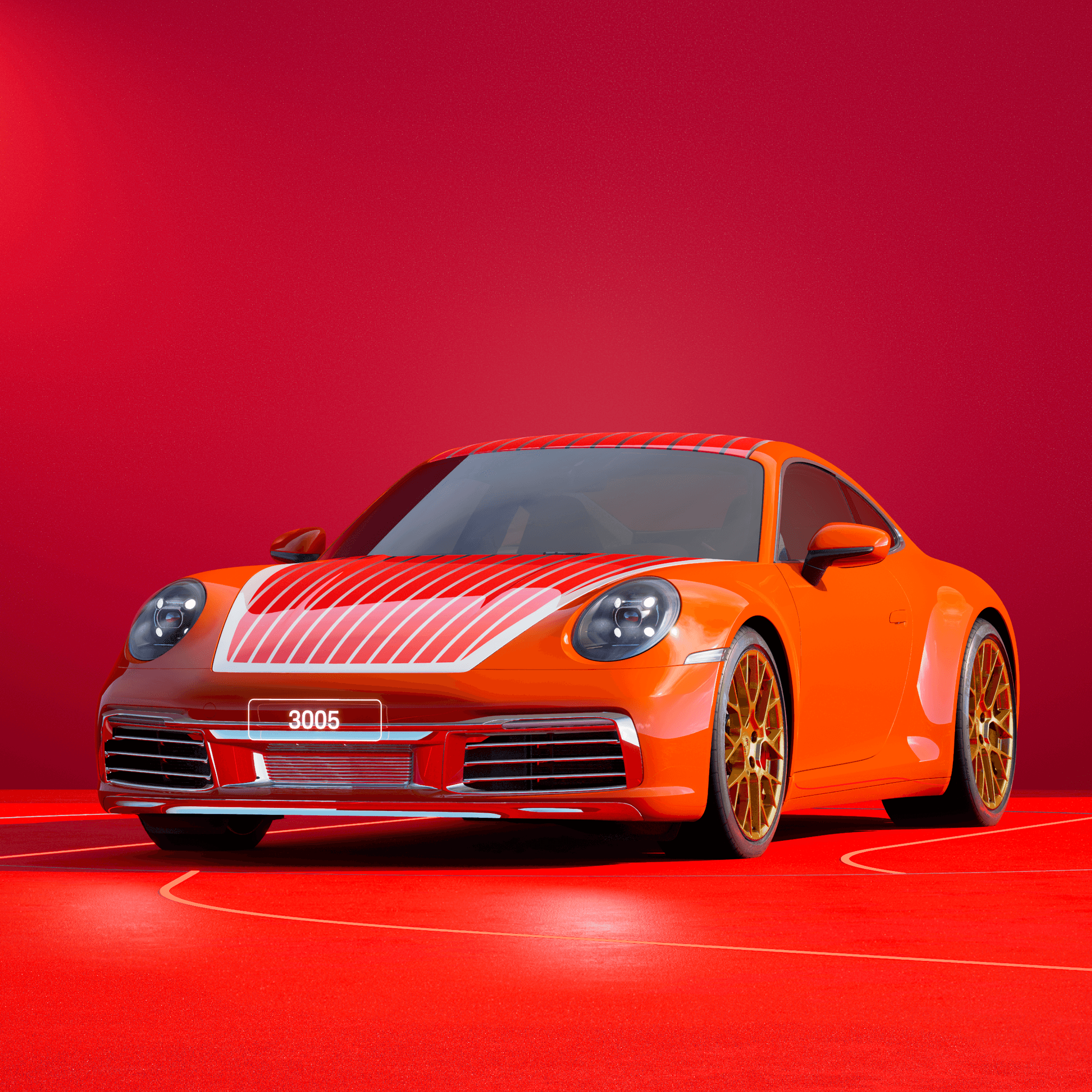 The PORSCHΞ 911 3005 image in phase