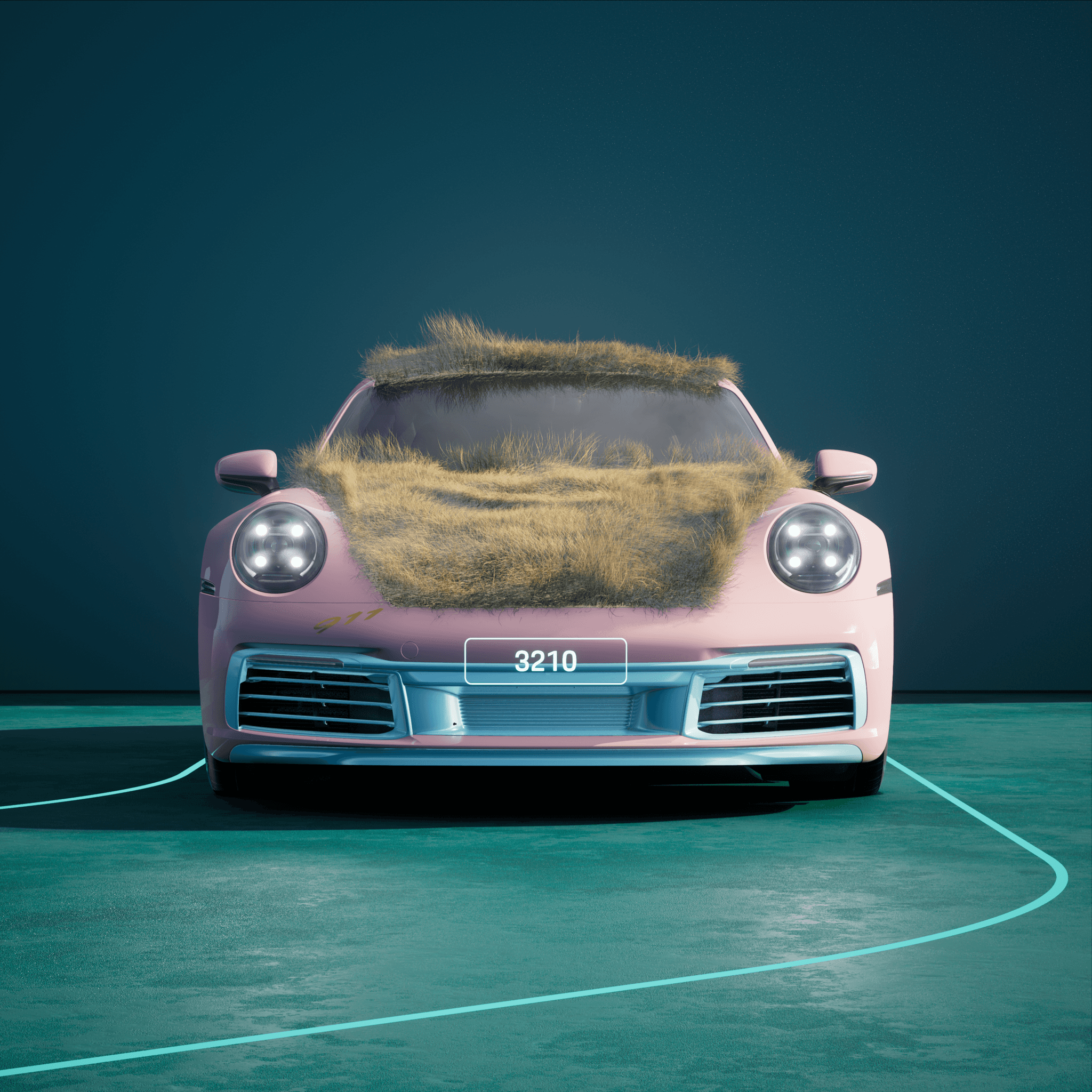 The PORSCHΞ 911 3210 image in phase