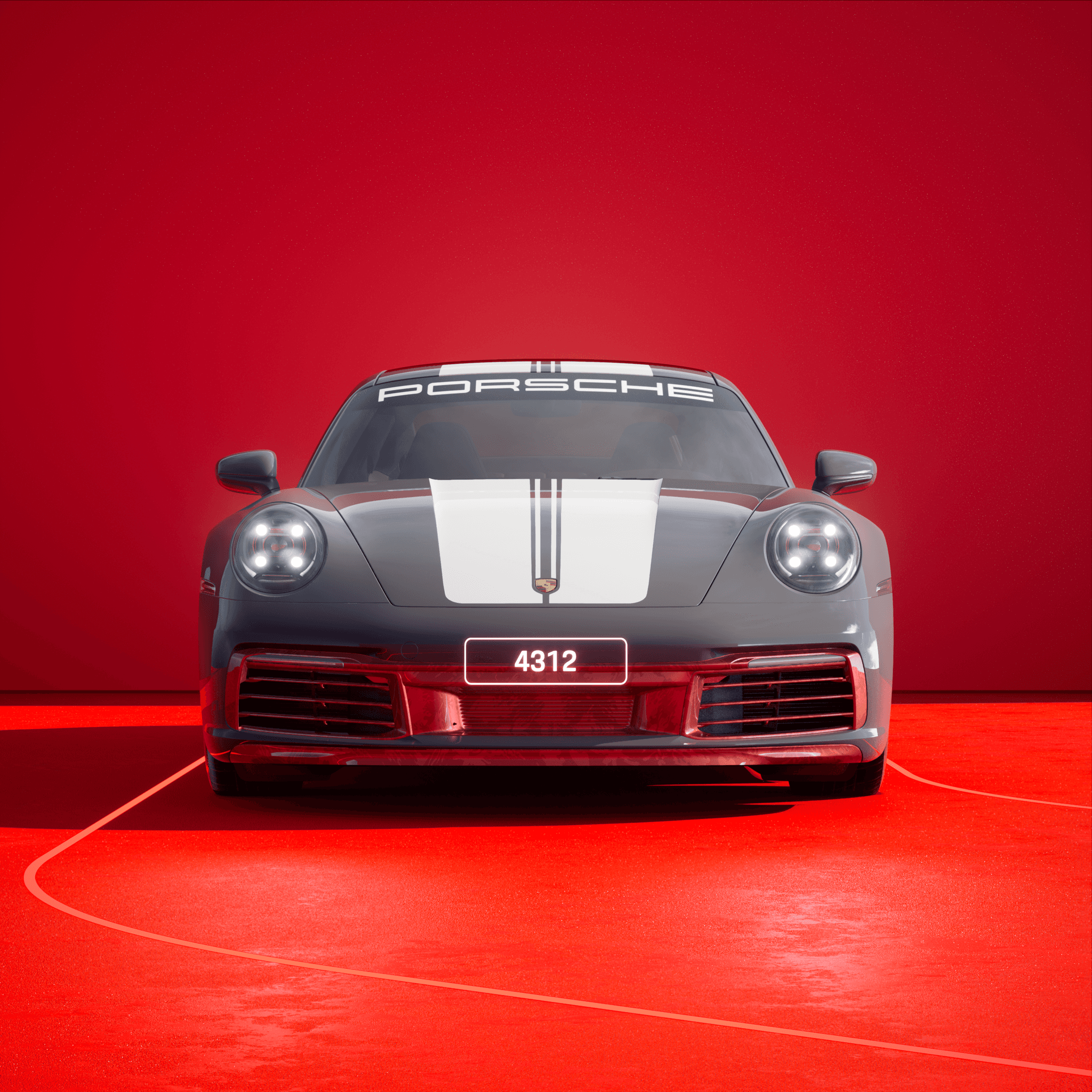 The PORSCHΞ 911 4312 image in phase