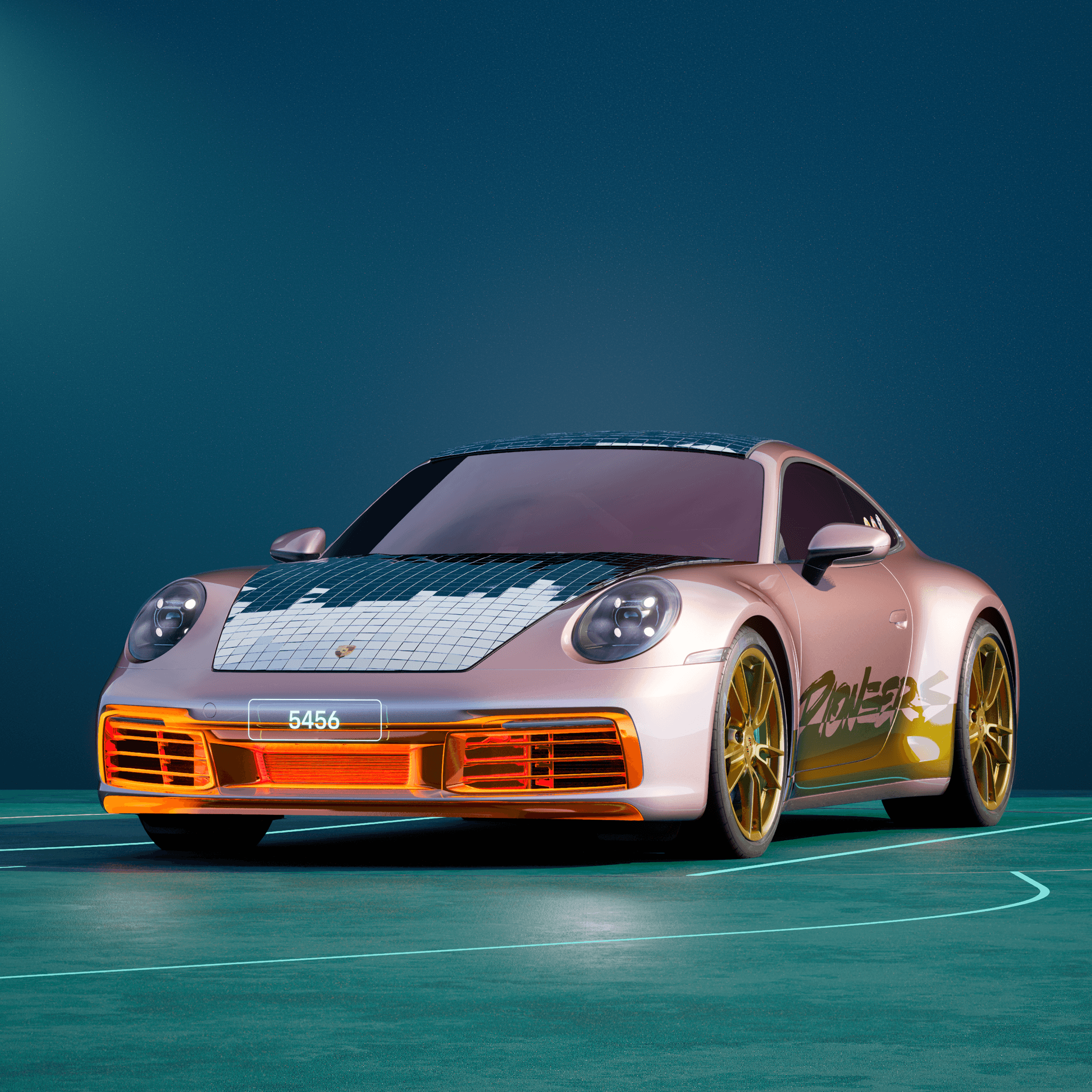 The PORSCHΞ 911 5456 image in phase