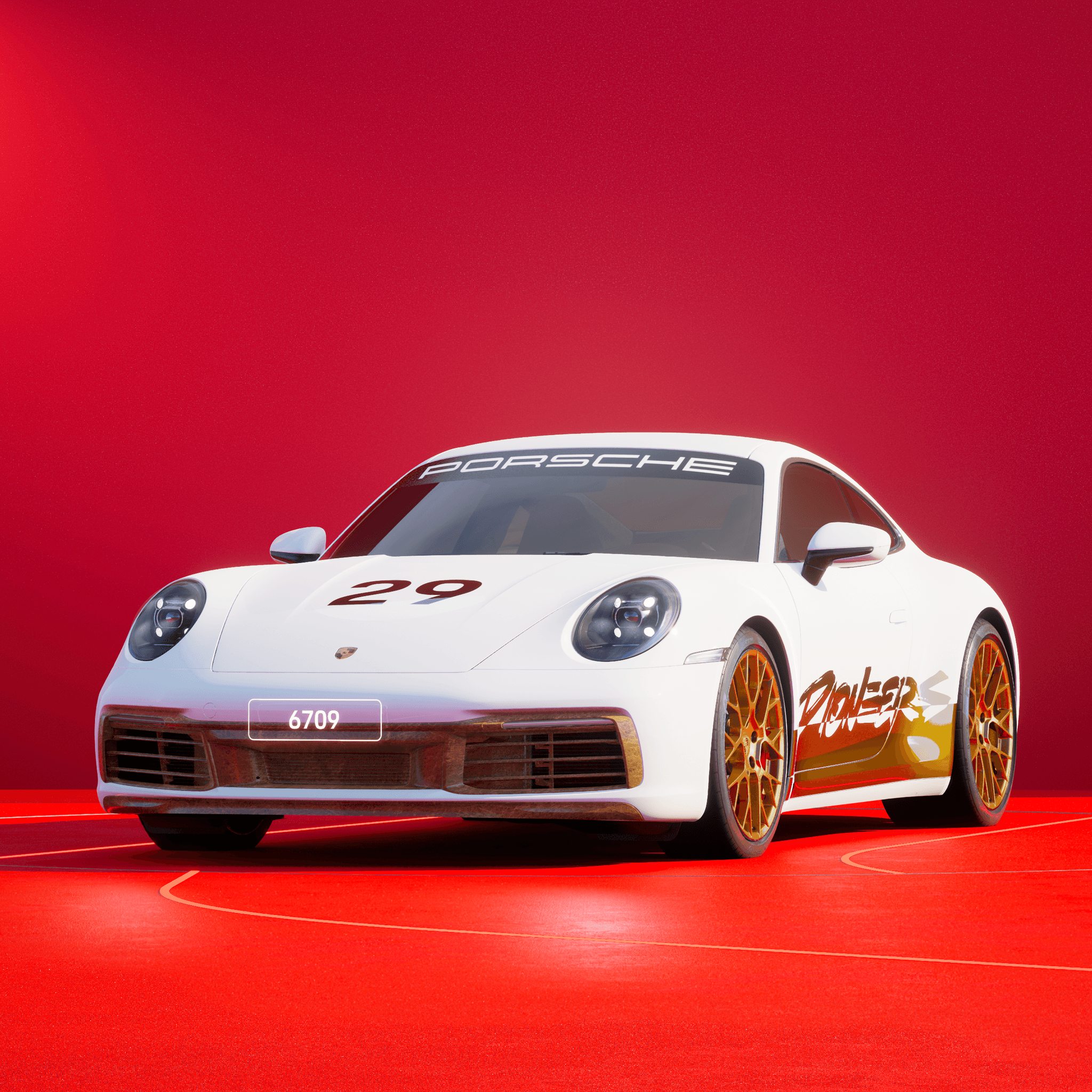 The PORSCHΞ 911 6709 image in phase