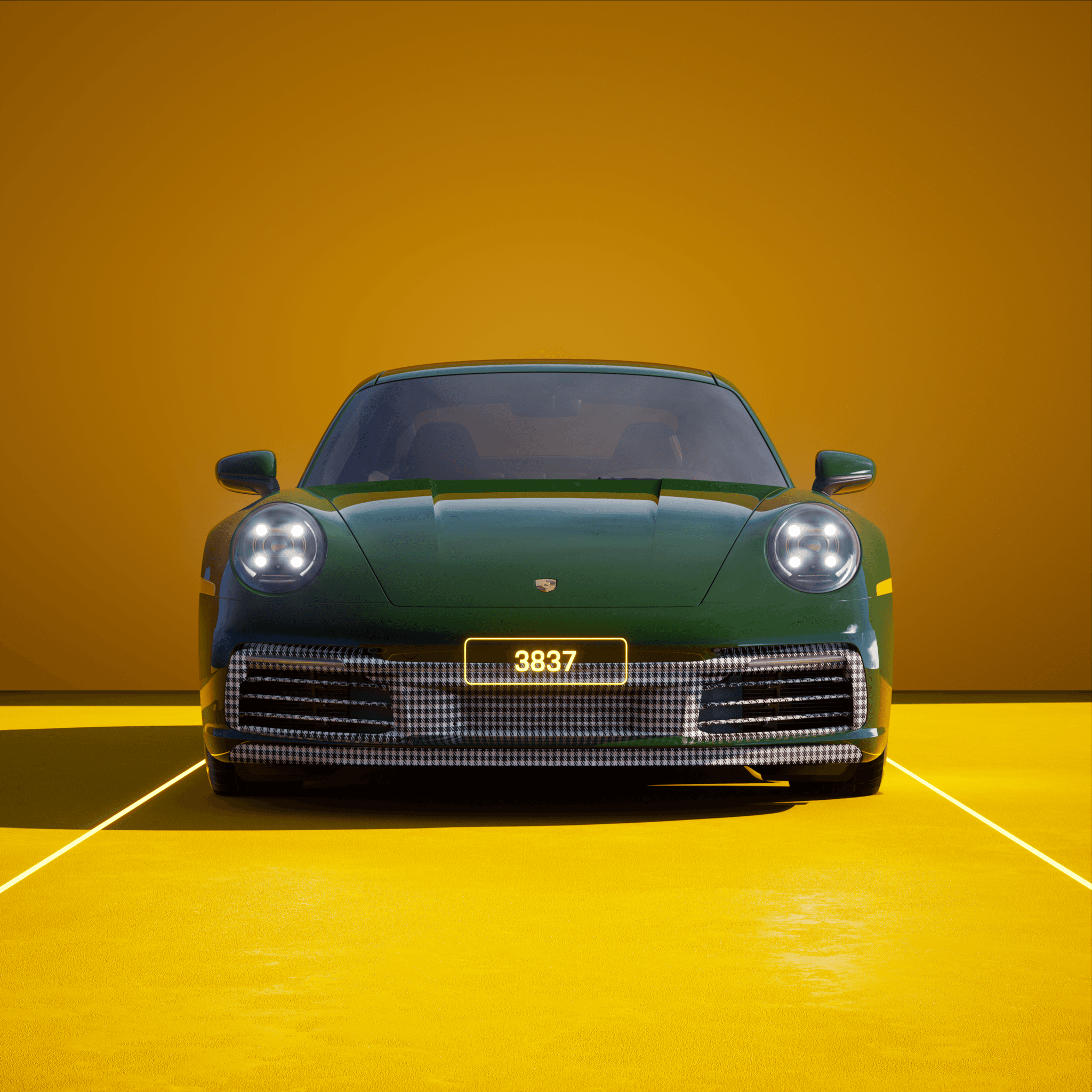 The PORSCHΞ 911 3837 image in phase