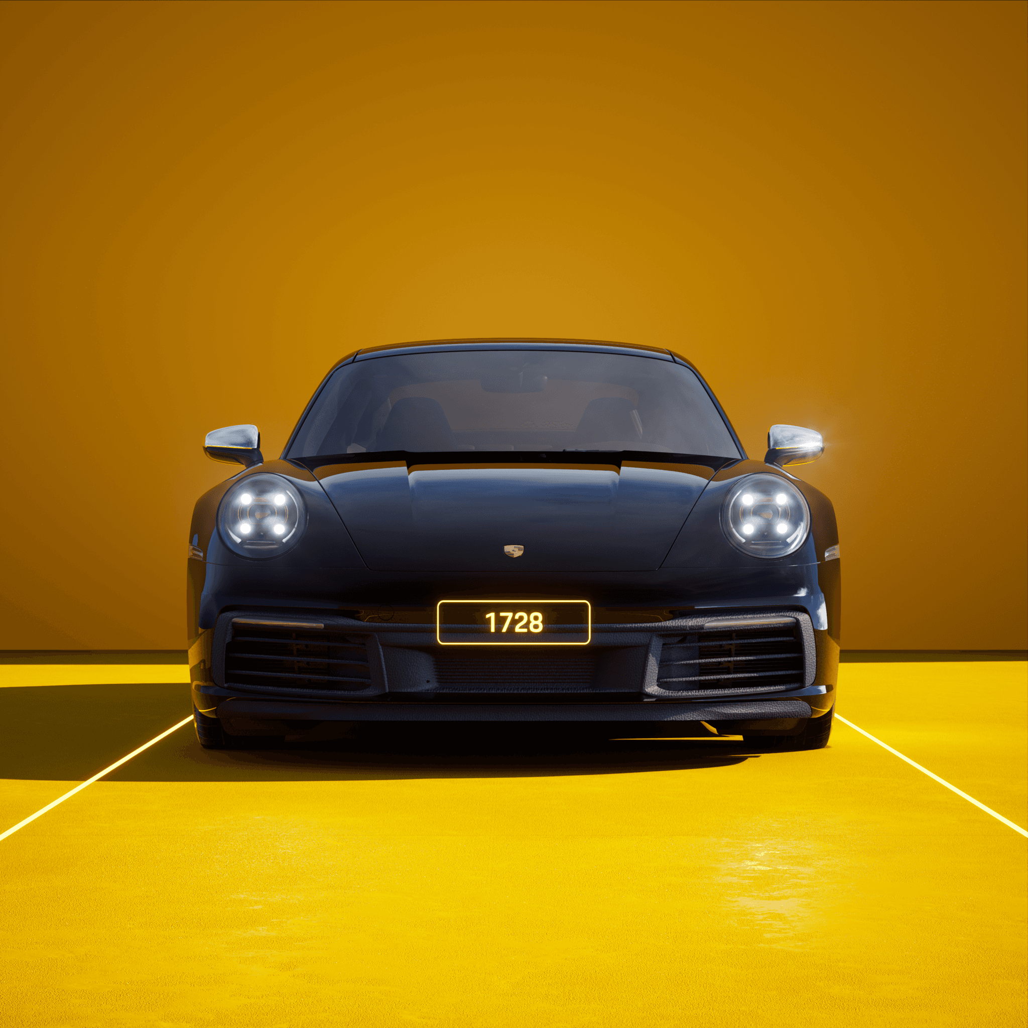 The PORSCHΞ 911 1728 image in phase