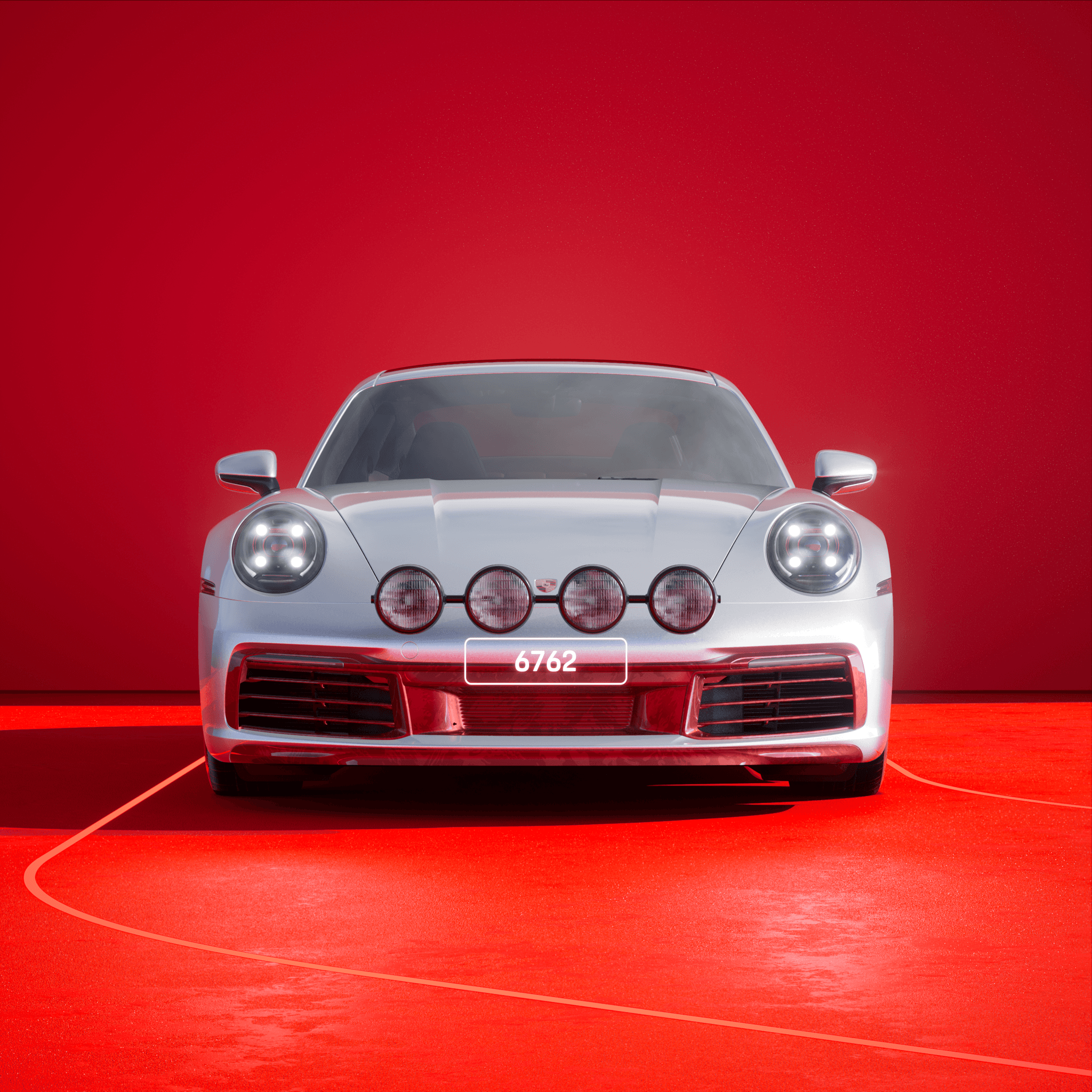 The PORSCHΞ 911 6762 image in phase