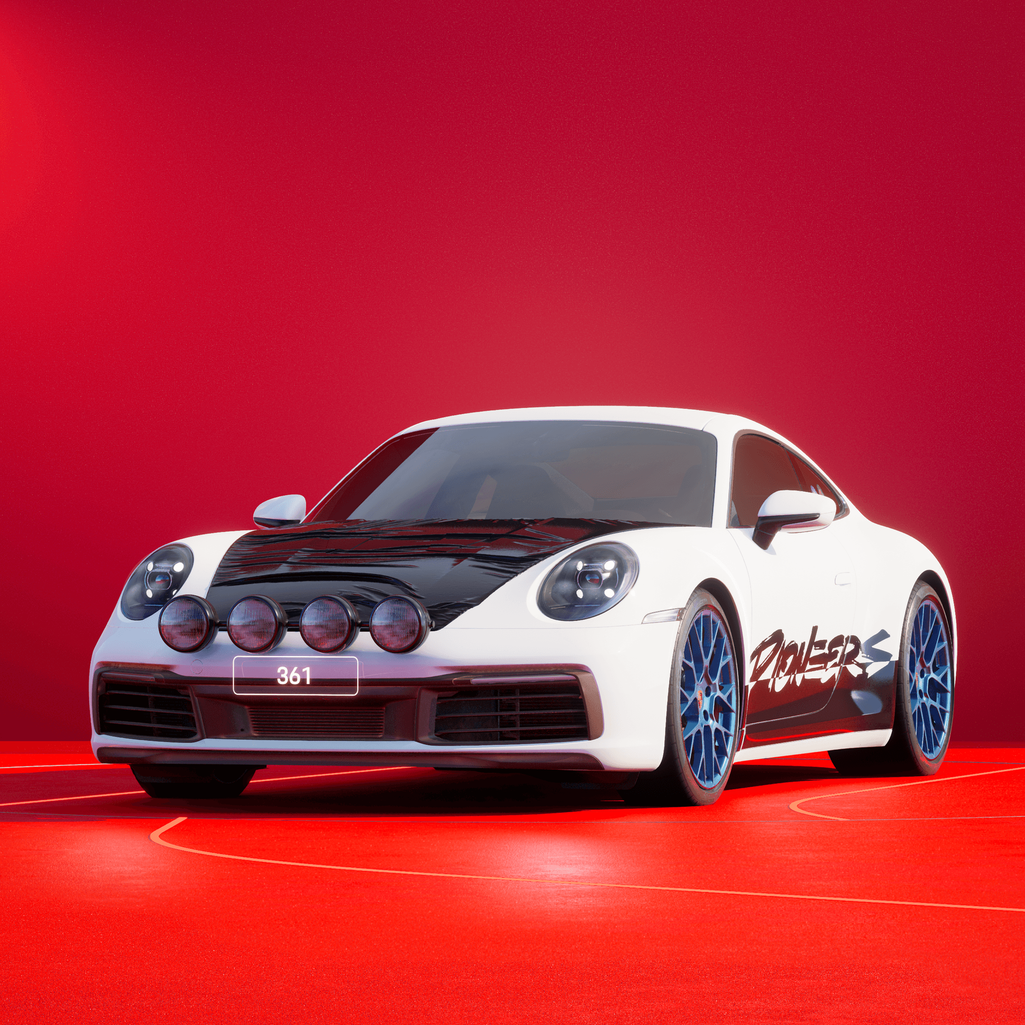 The PORSCHΞ 911 361 image in phase