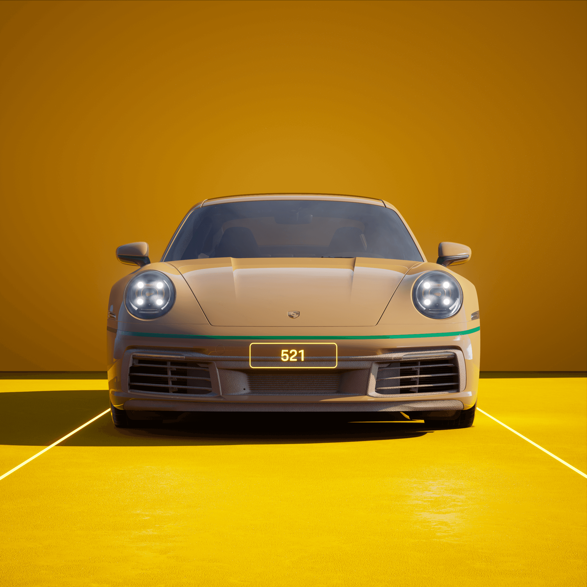 The PORSCHΞ 911 521 image in phase