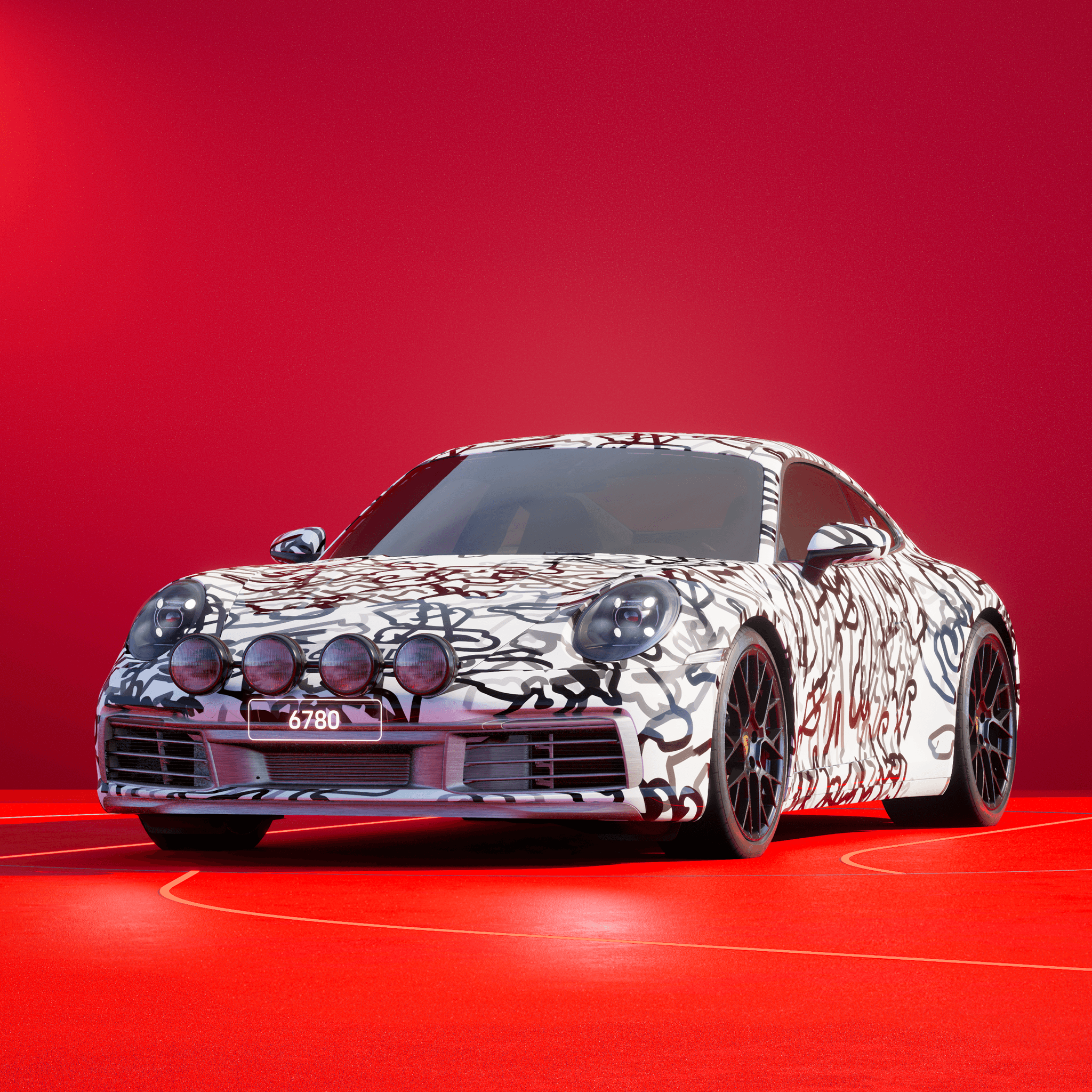 The PORSCHΞ 911 6780 image in phase
