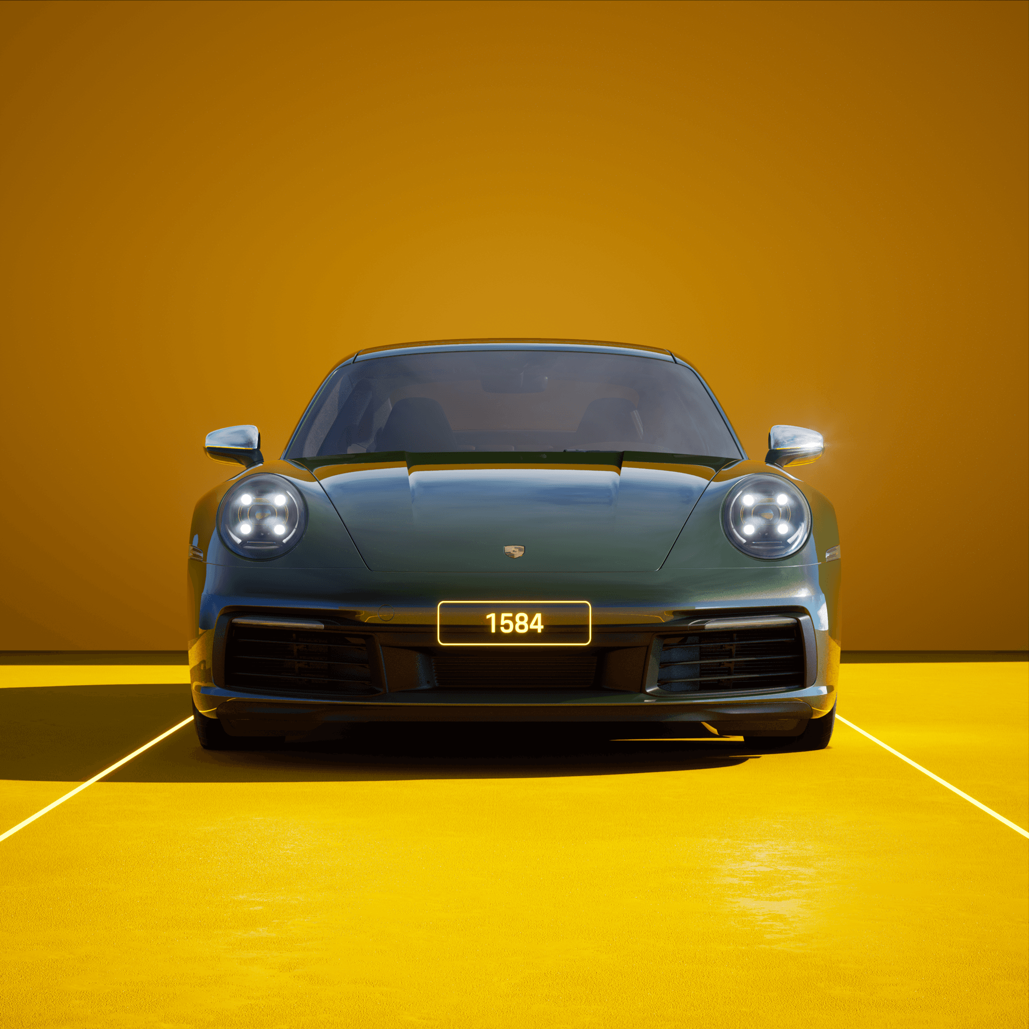 The PORSCHΞ 911 1584 image in phase