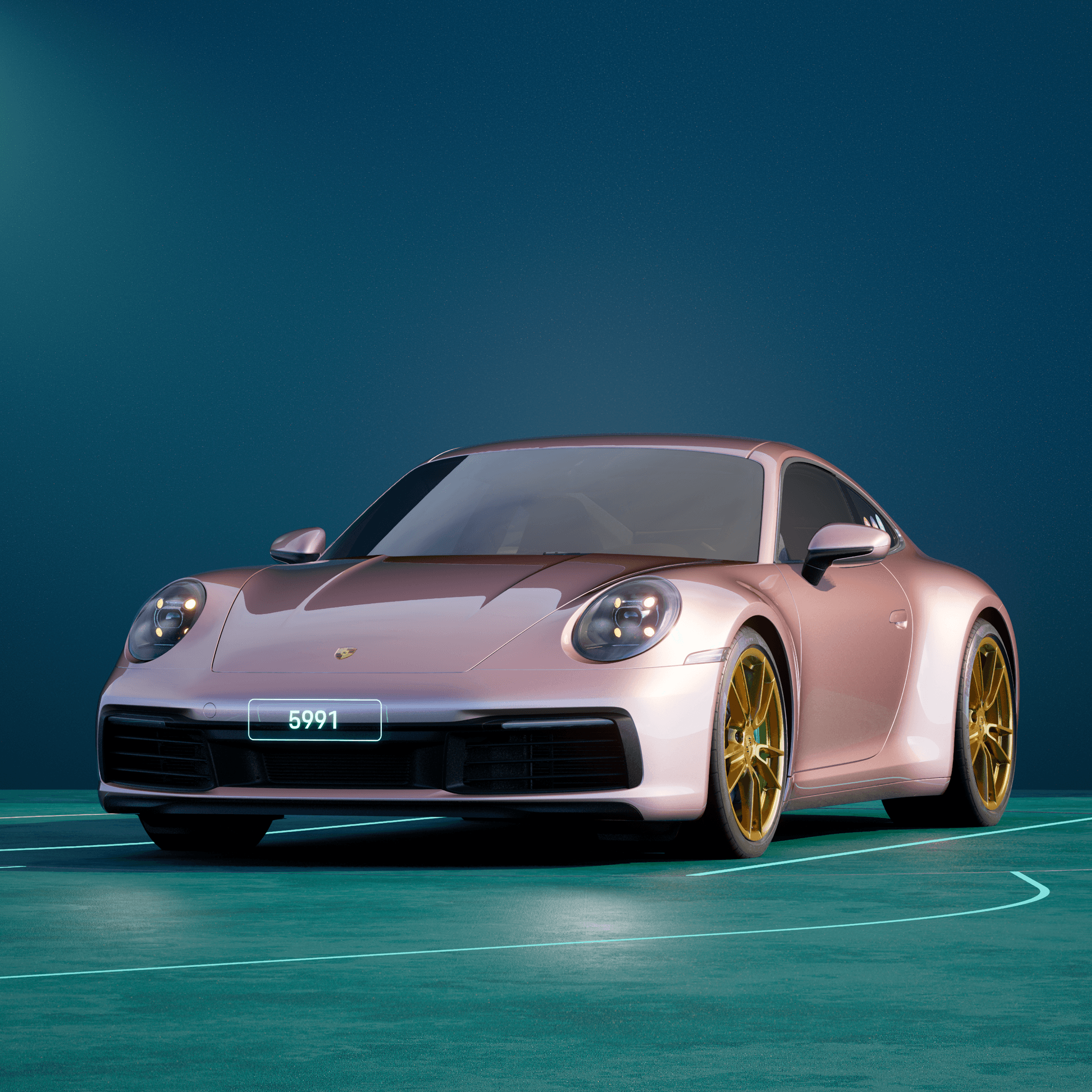 The PORSCHΞ 911 5991 image in phase