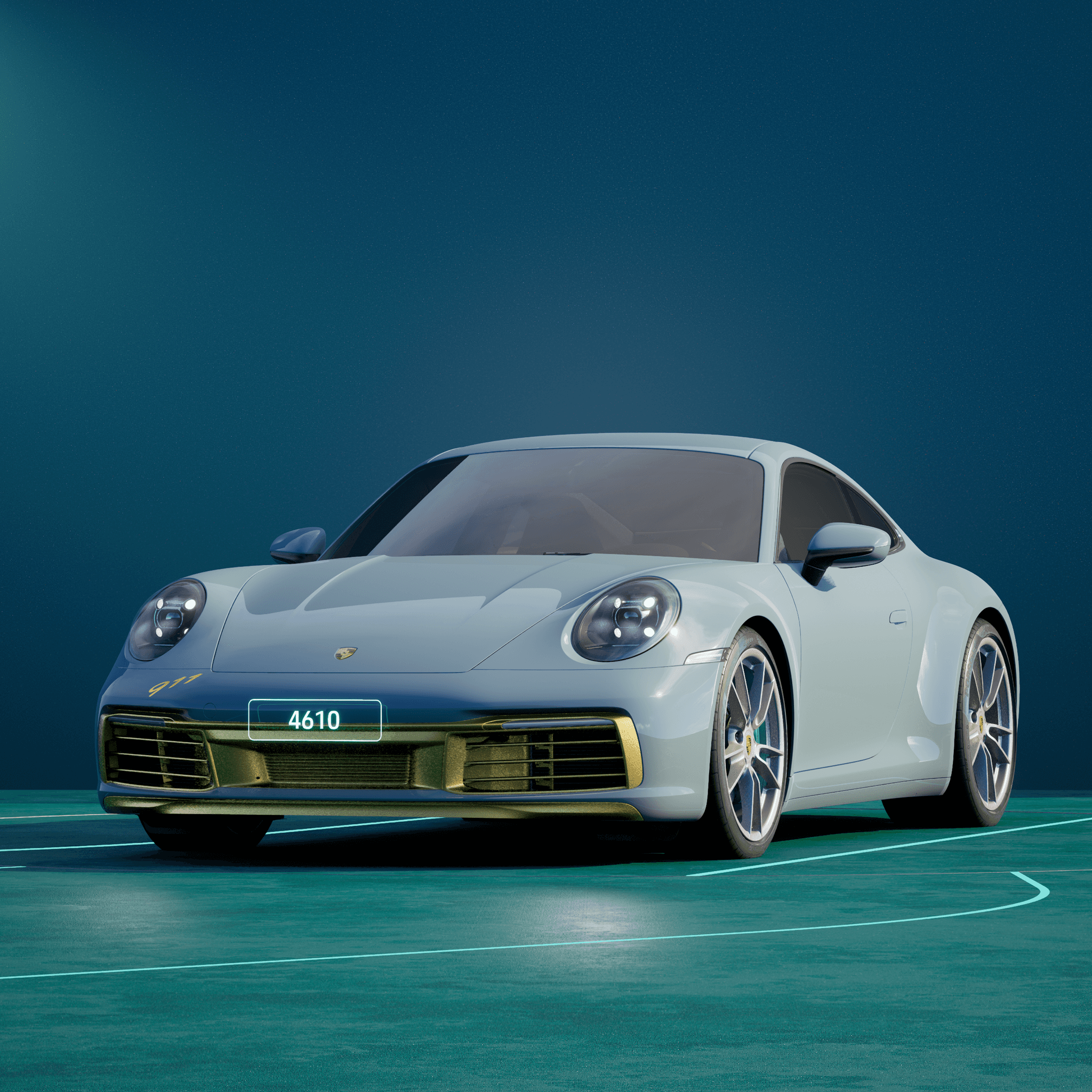 The PORSCHΞ 911 4610 image in phase