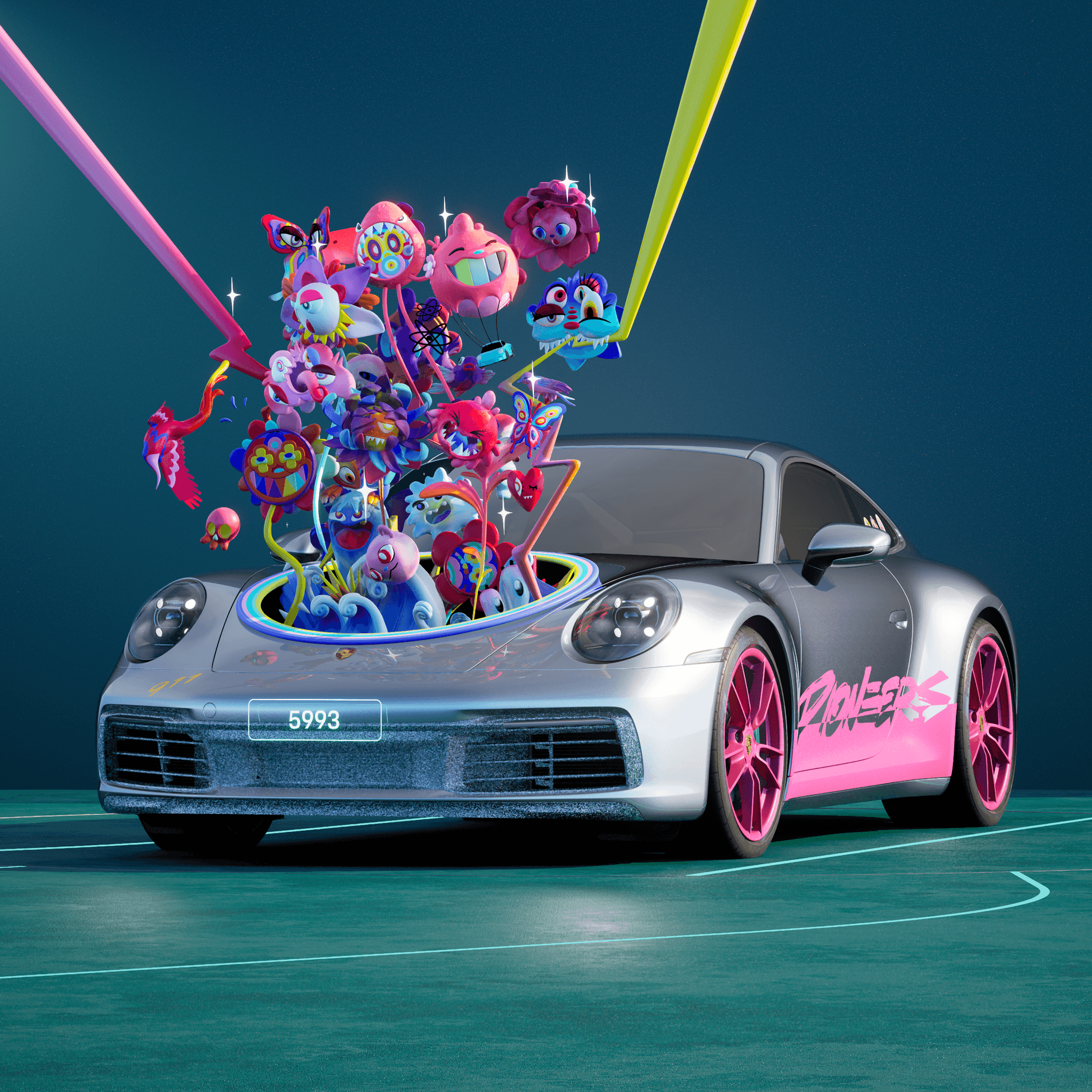 The PORSCHΞ 911 5993 image in phase