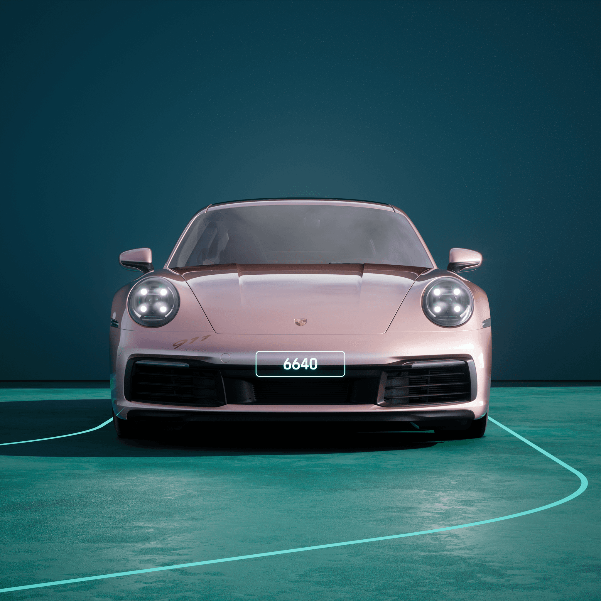 The PORSCHΞ 911 6640 image in phase