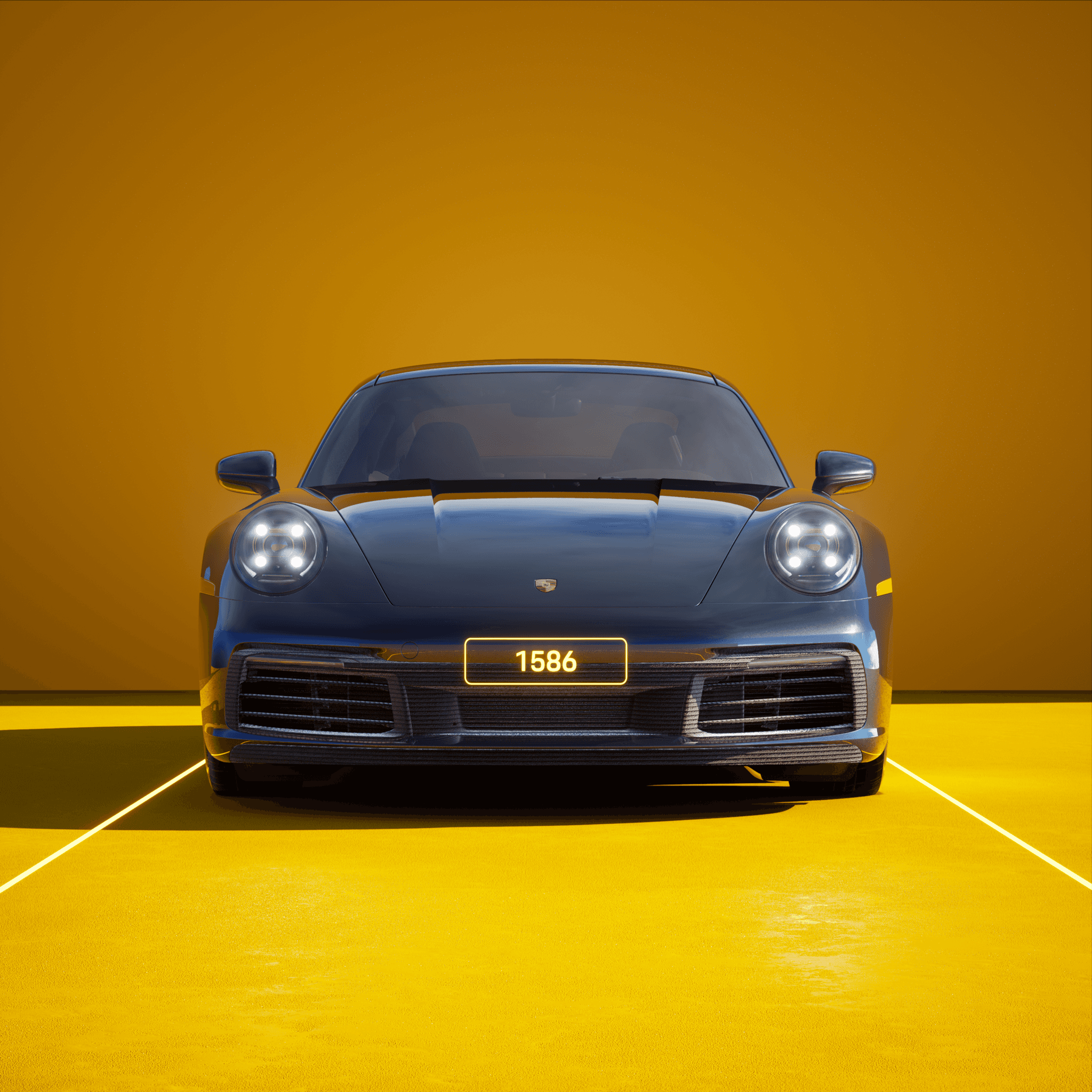 The PORSCHΞ 911 1586 image in phase