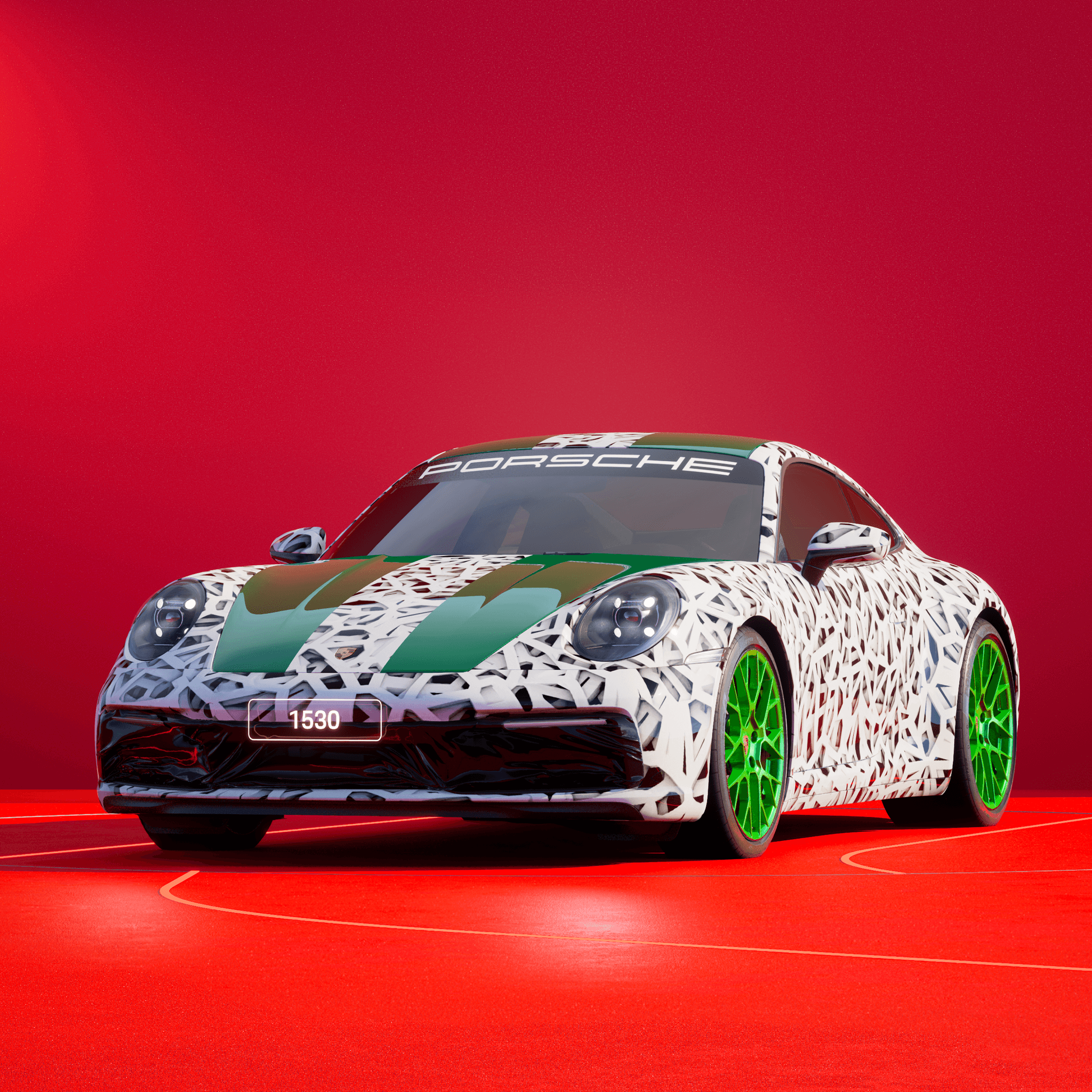 The PORSCHΞ 911 1530 image in phase