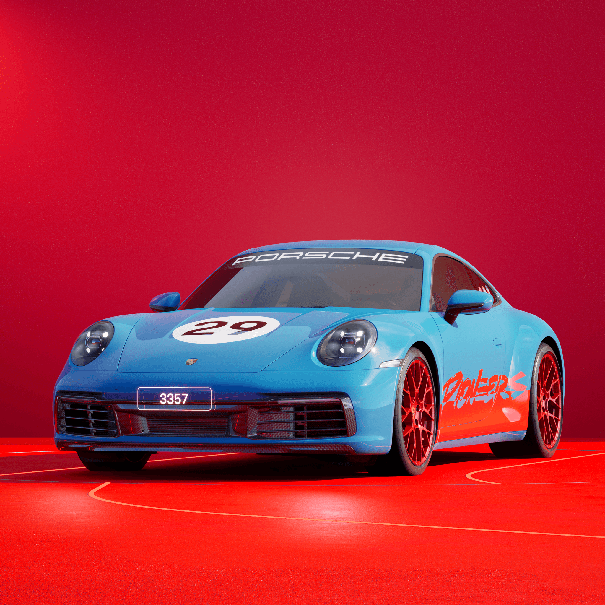 The PORSCHΞ 911 3357 image in phase