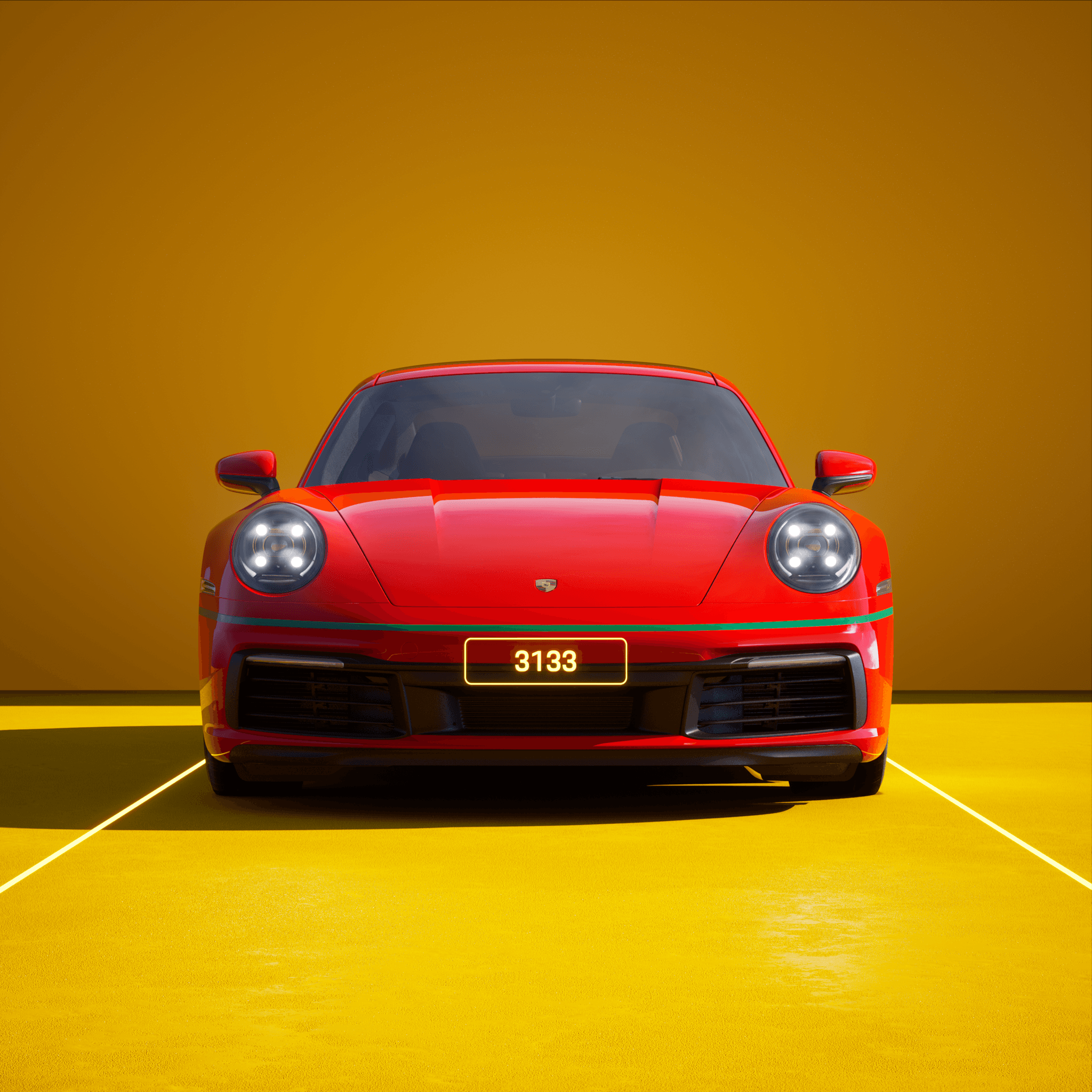 The PORSCHΞ 911 3133 image in phase