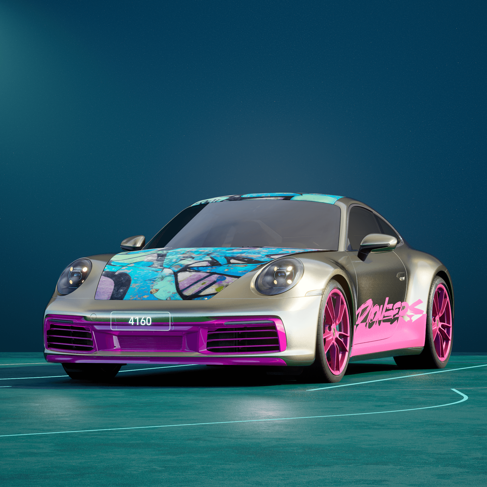 The PORSCHΞ 911 4160 image in phase