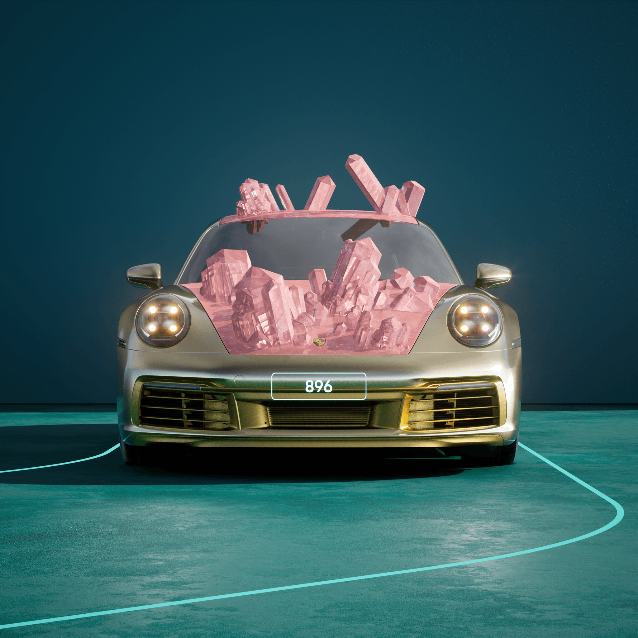 The PORSCHΞ 911 896 image in phase