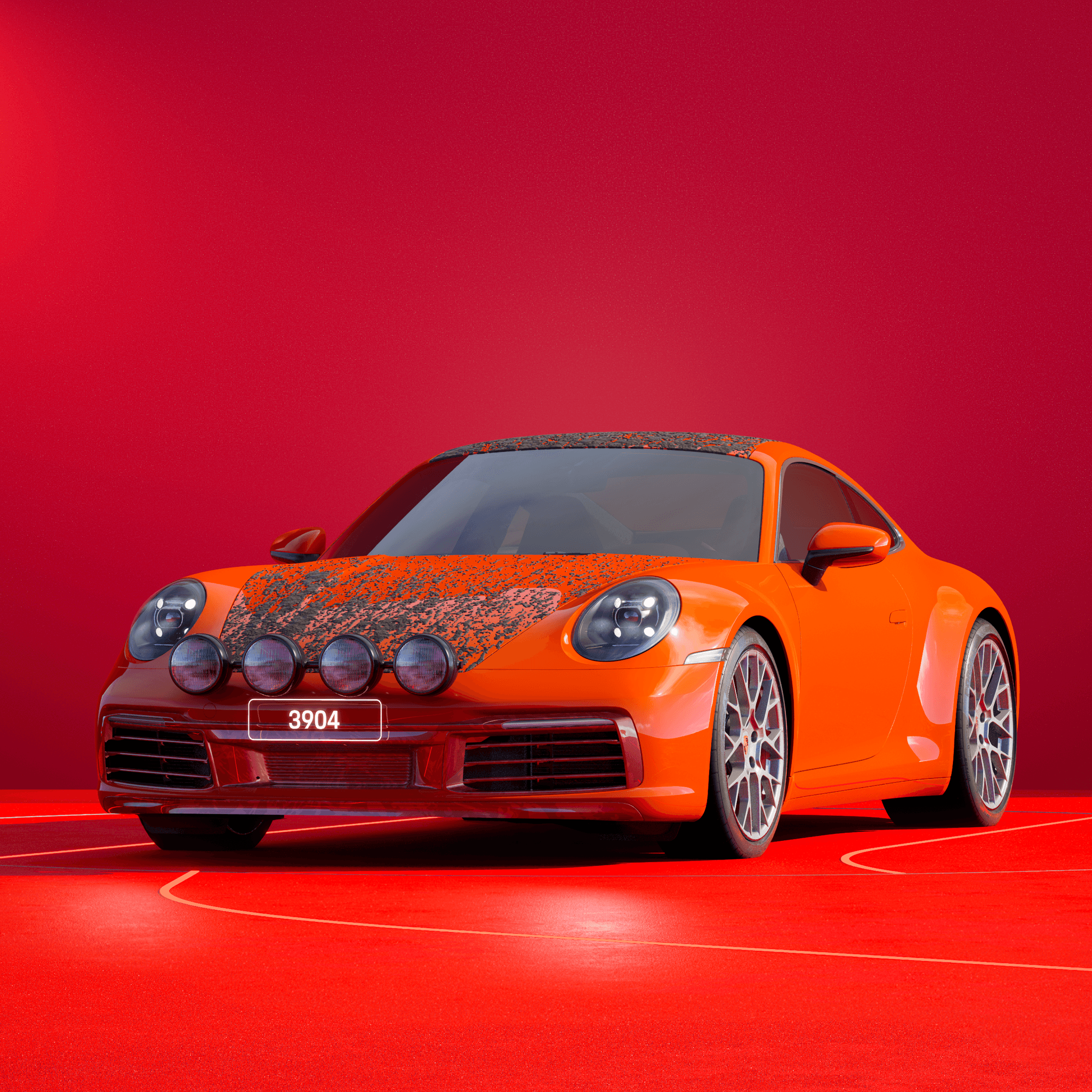 The PORSCHΞ 911 3904 image in phase
