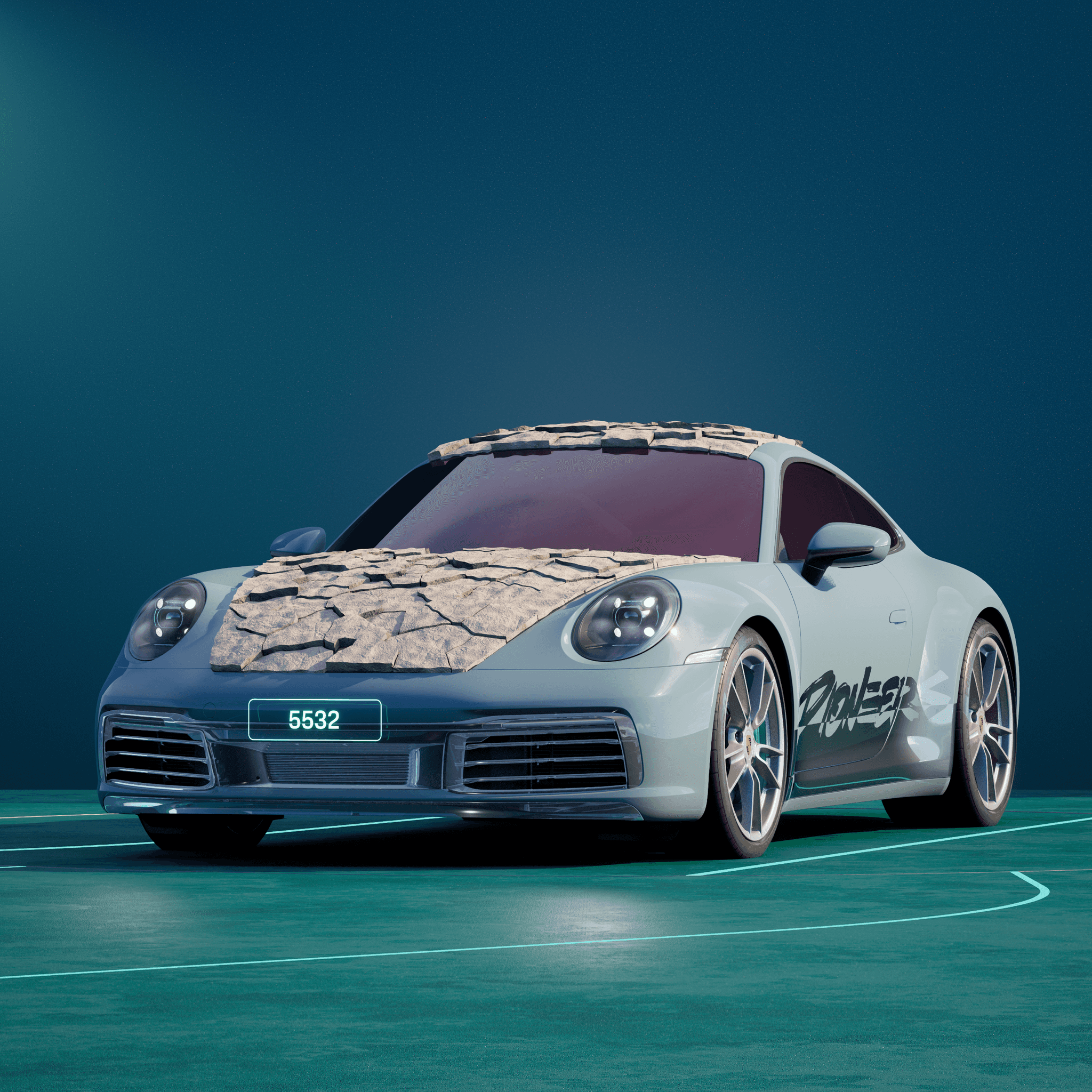 The PORSCHΞ 911 5532 image in phase