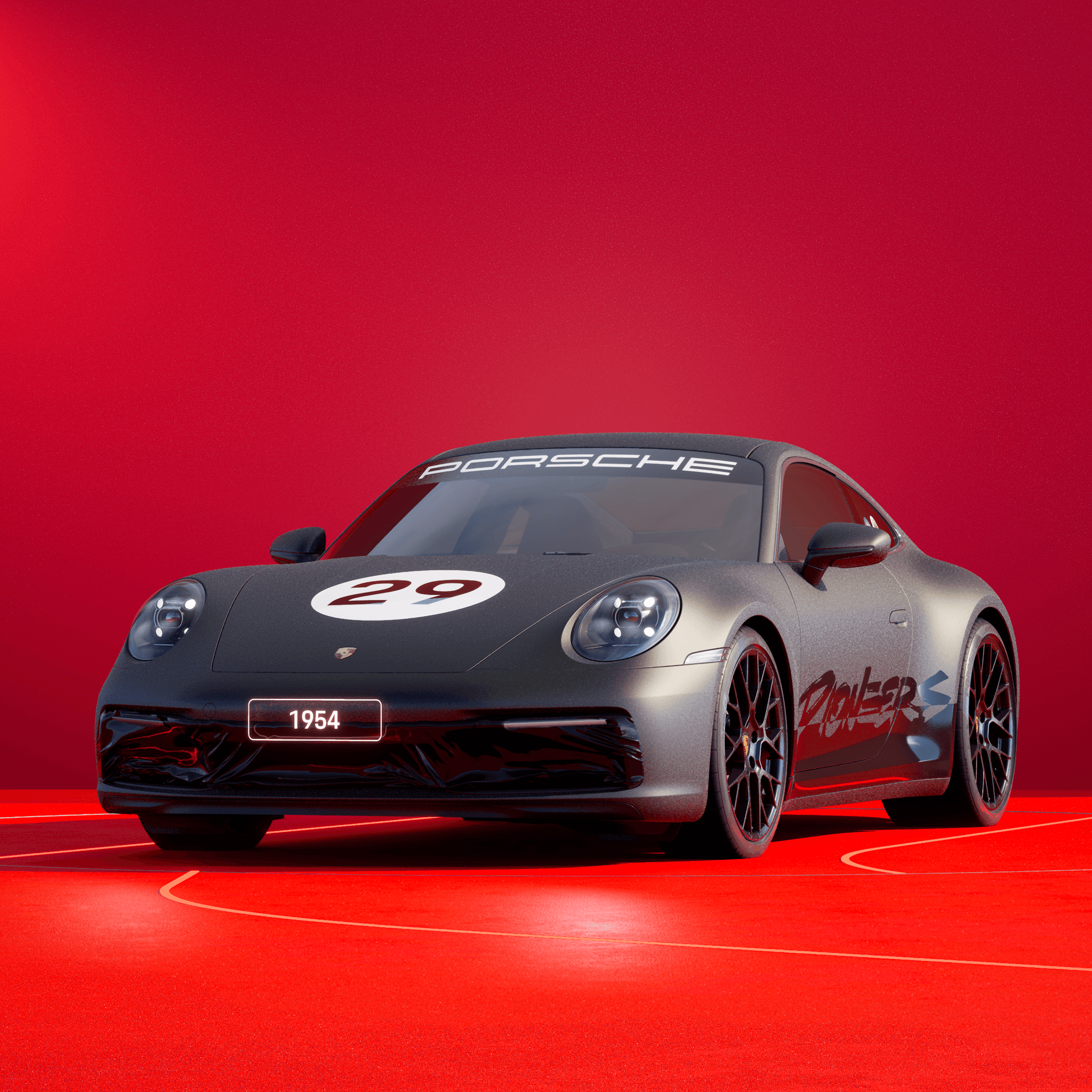 The PORSCHΞ 911 1954 image in phase