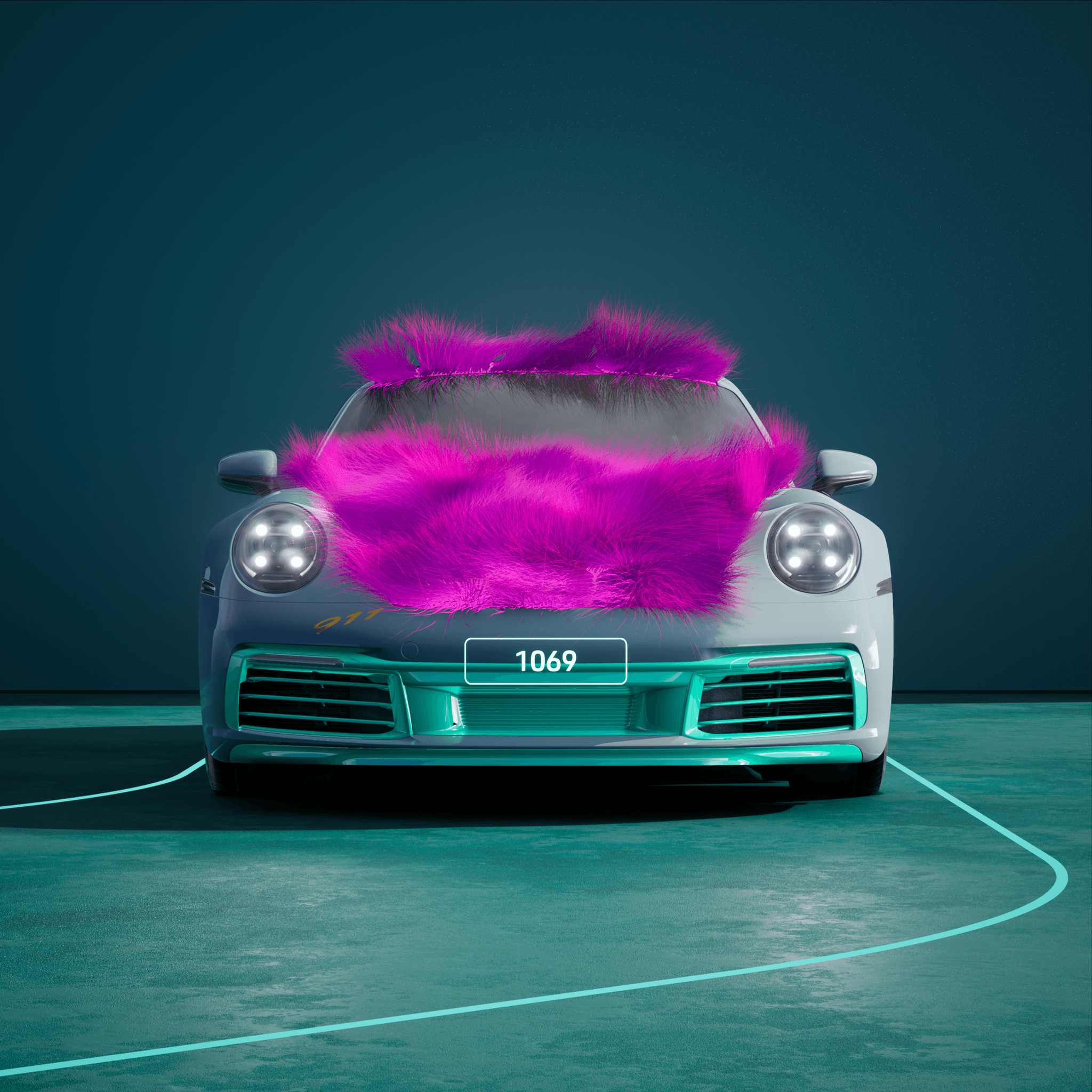 The PORSCHΞ 911 1069 image in phase