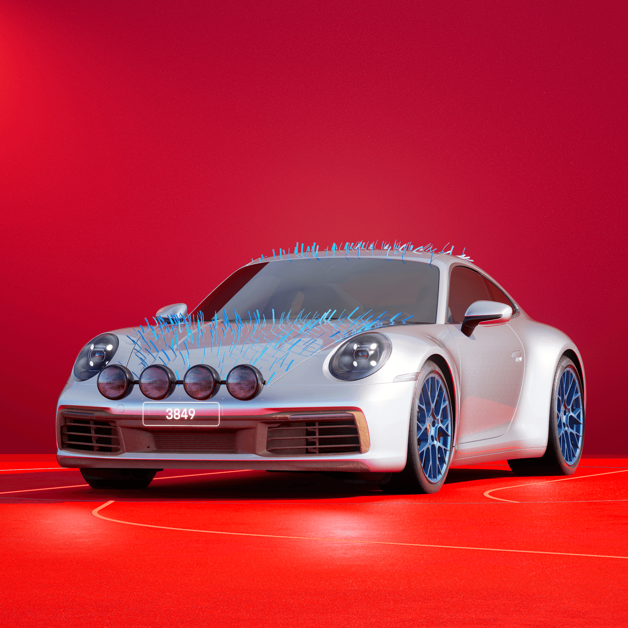 The PORSCHΞ 911 3849 image in phase
