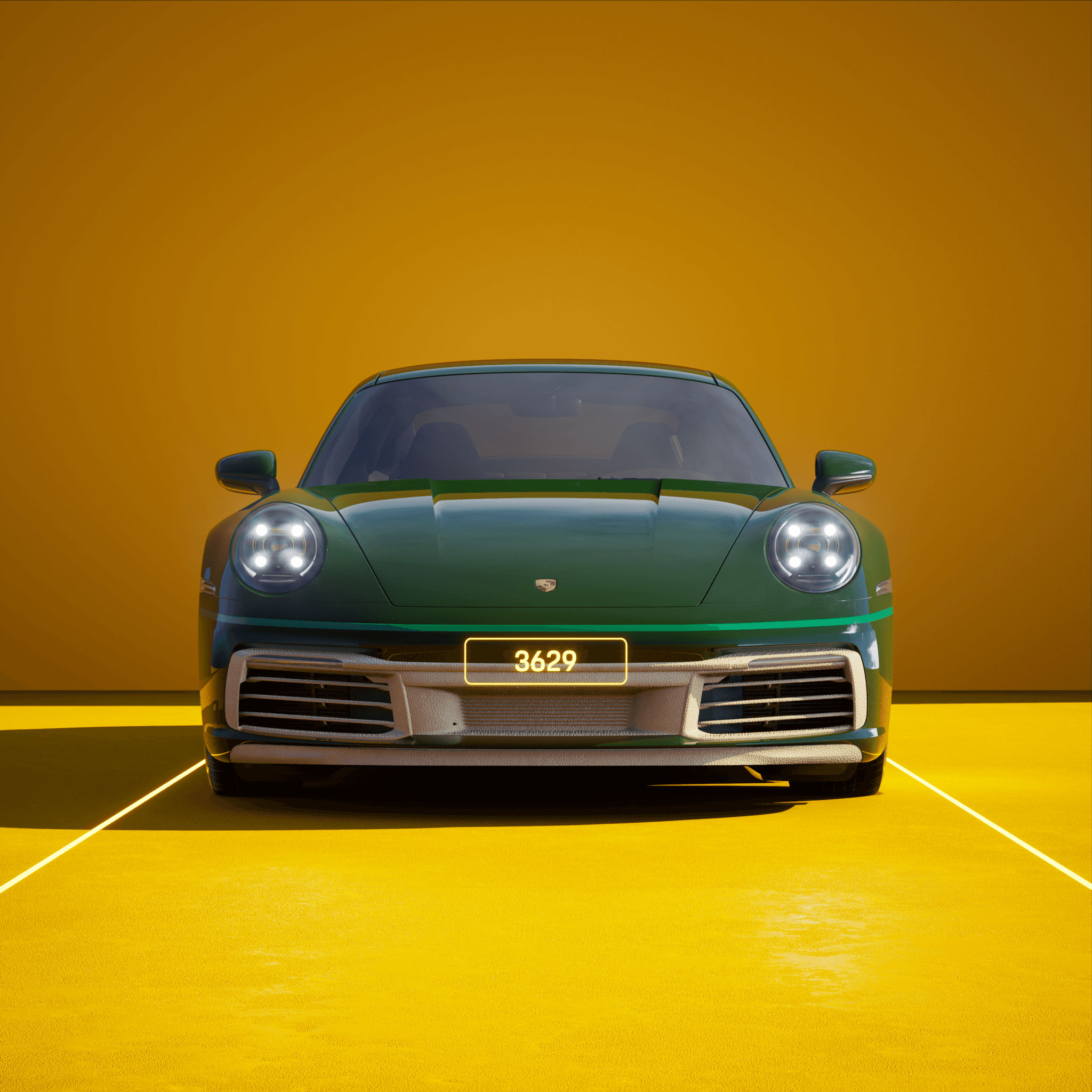 The PORSCHΞ 911 3629 image in phase
