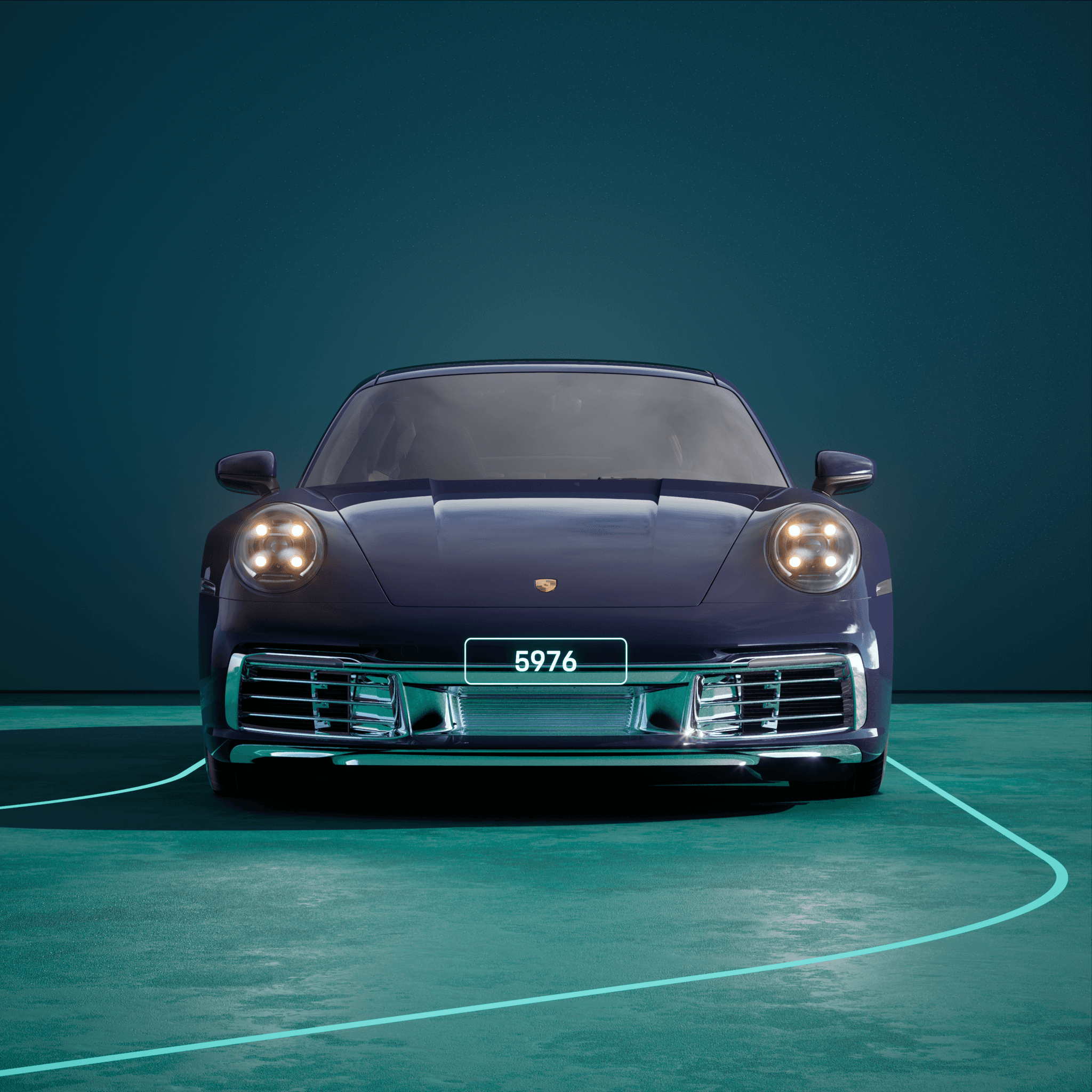 The PORSCHΞ 911 5976 image in phase
