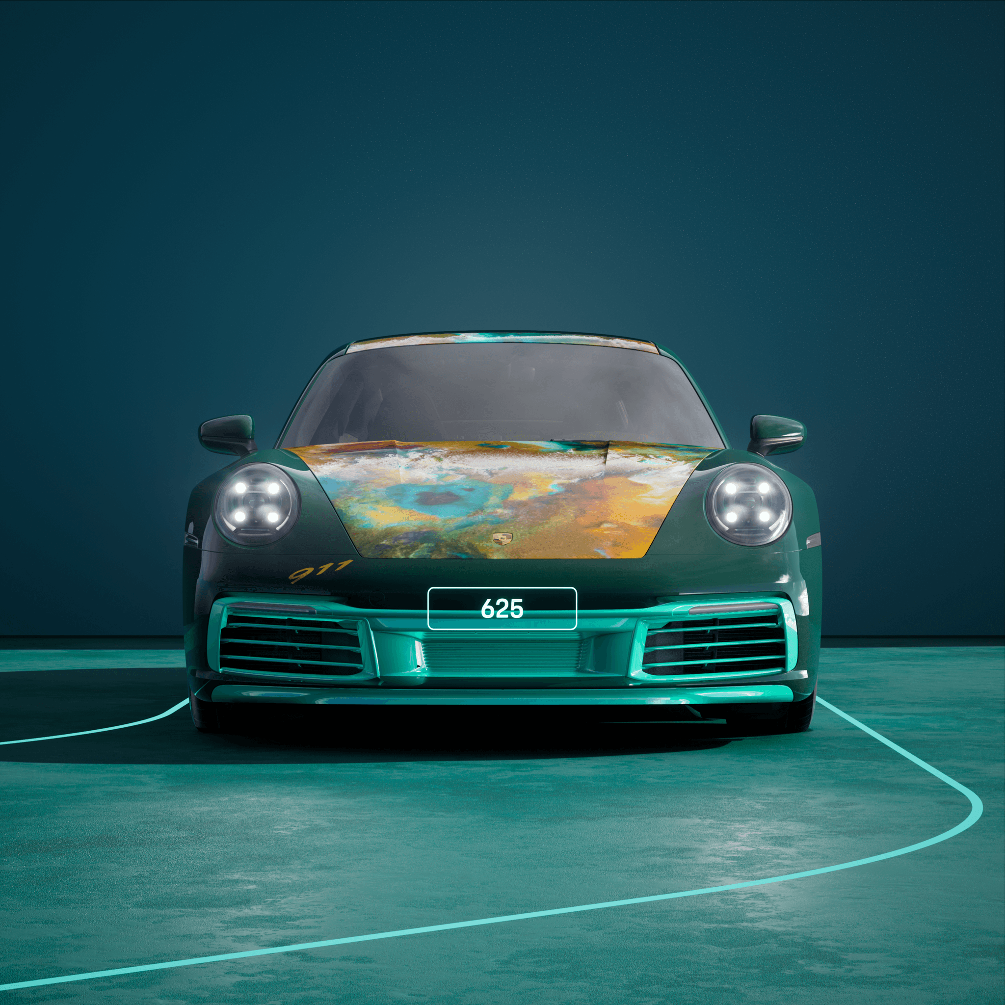 The PORSCHΞ 911 625 image in phase
