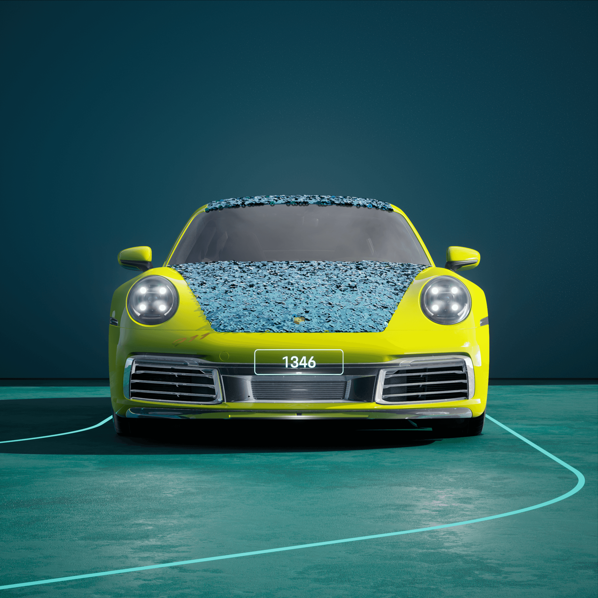 The PORSCHΞ 911 1346 image in phase