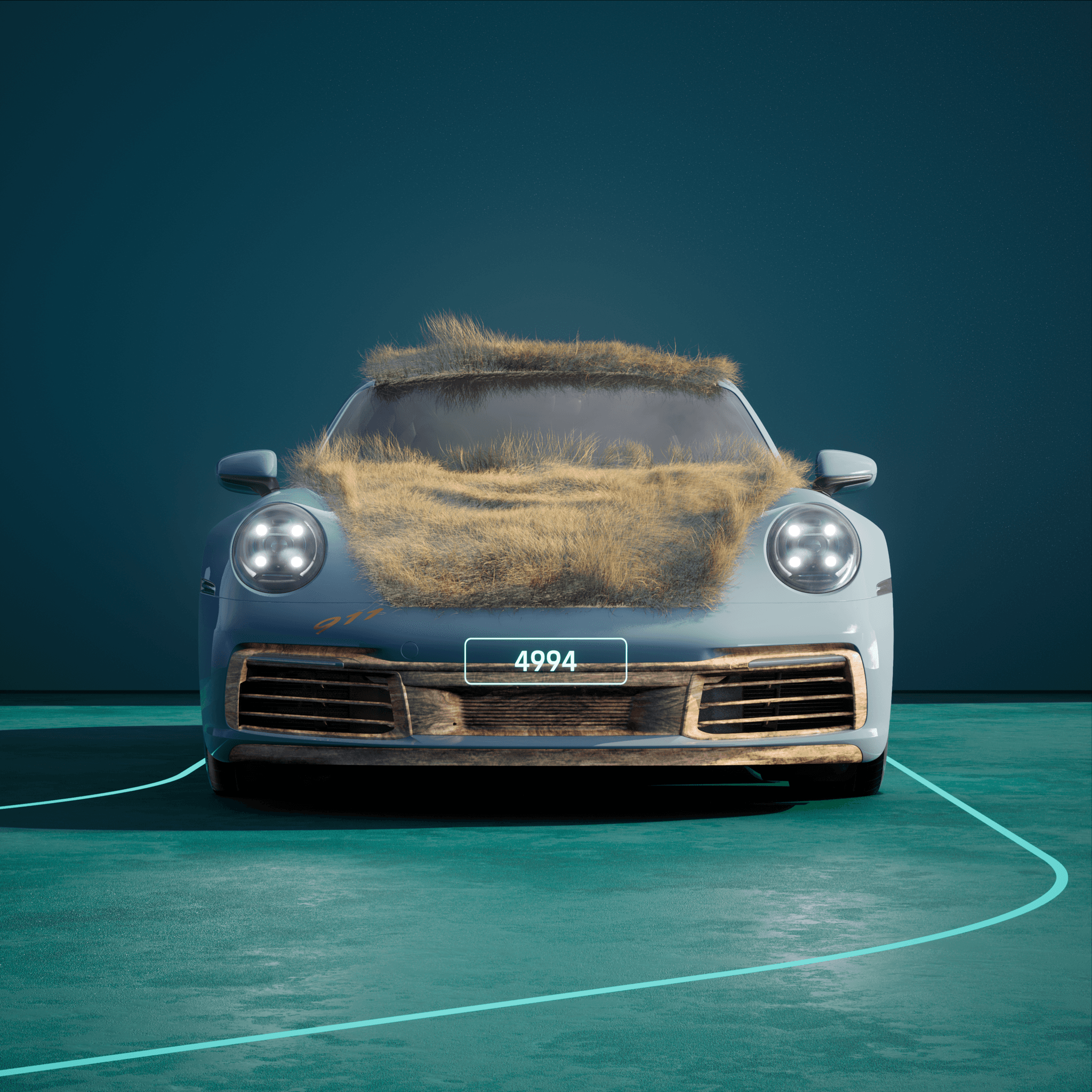 The PORSCHΞ 911 4994 image in phase