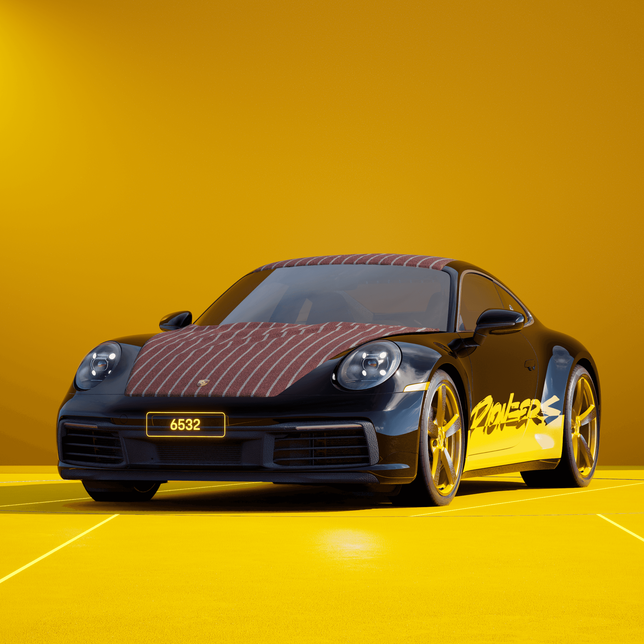 The PORSCHΞ 911 6532 image in phase