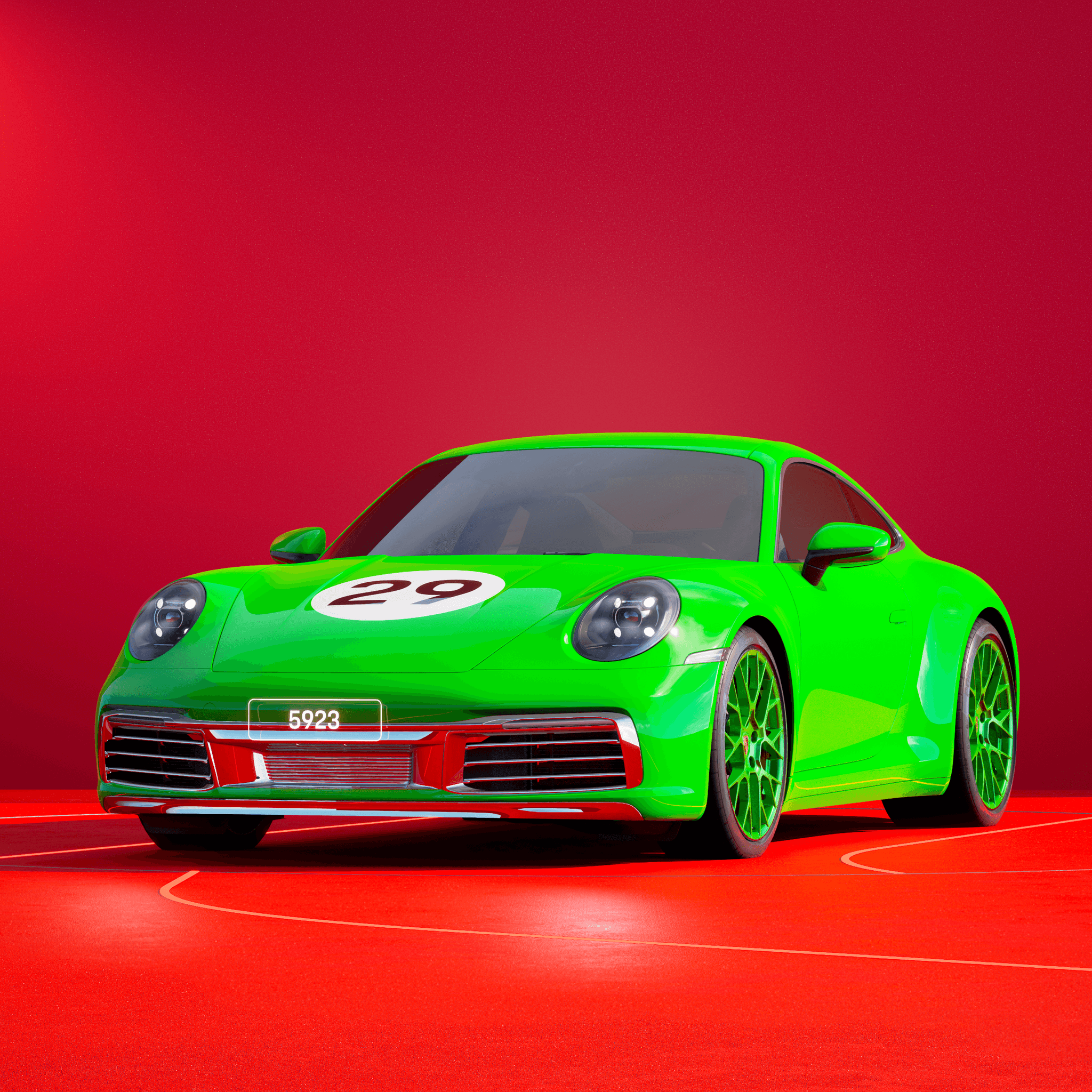 The PORSCHΞ 911 5923 image in phase