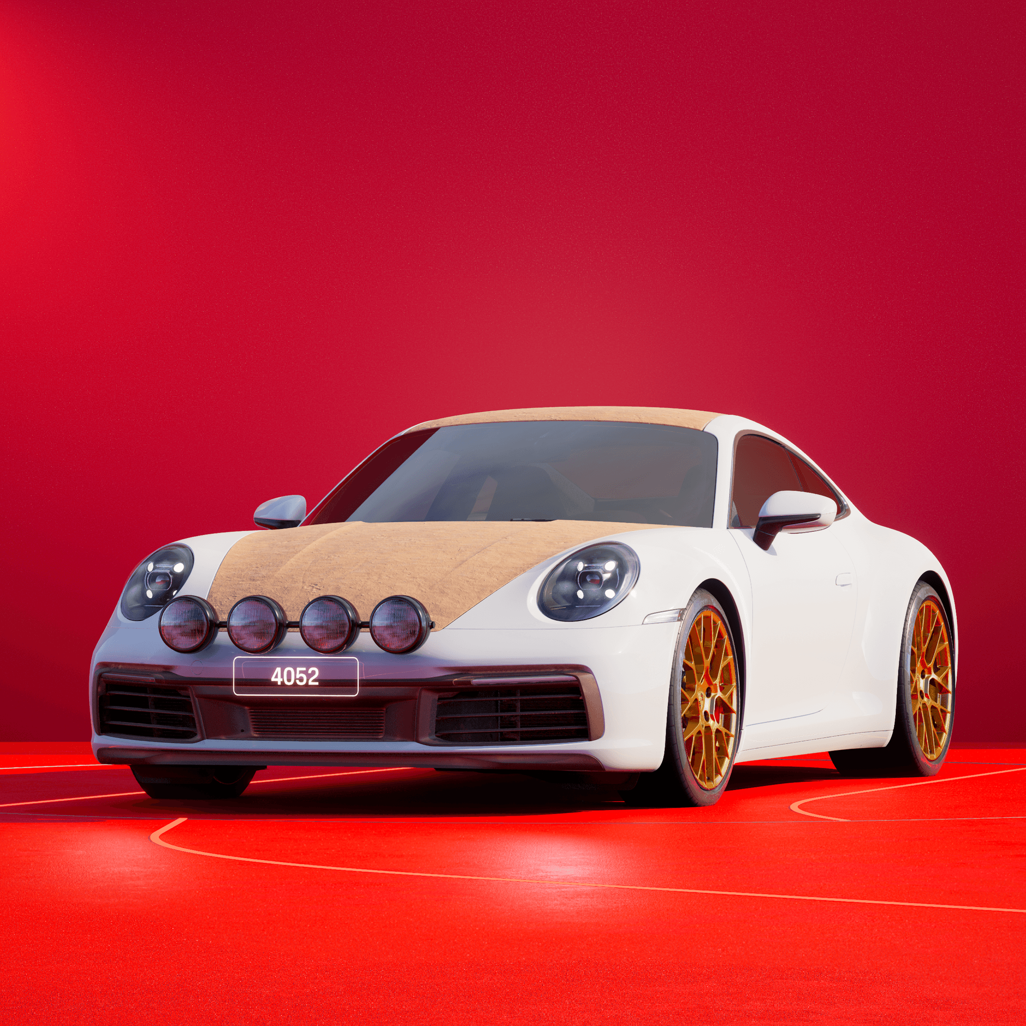 The PORSCHΞ 911 4052 image in phase