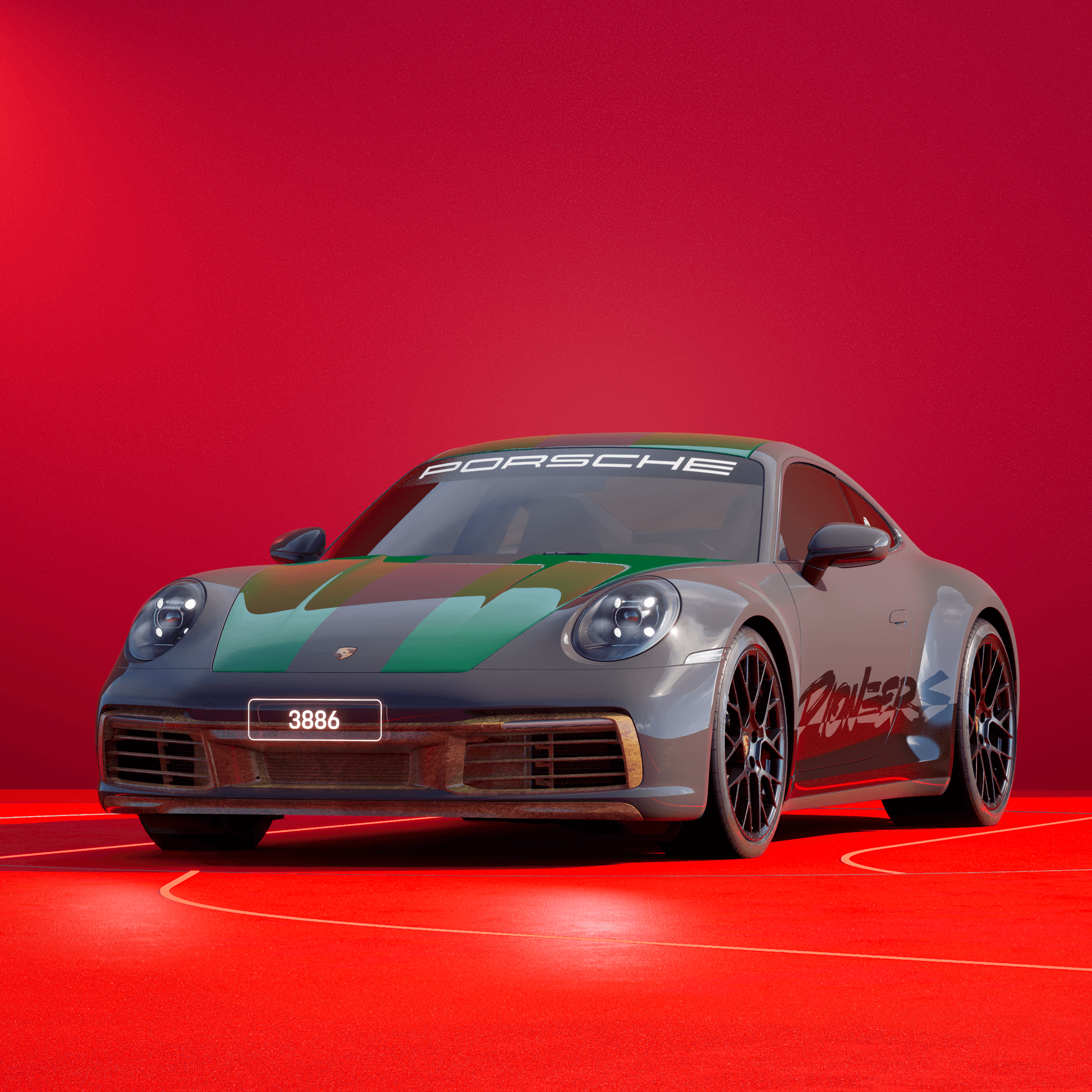The PORSCHΞ 911 3886 image in phase
