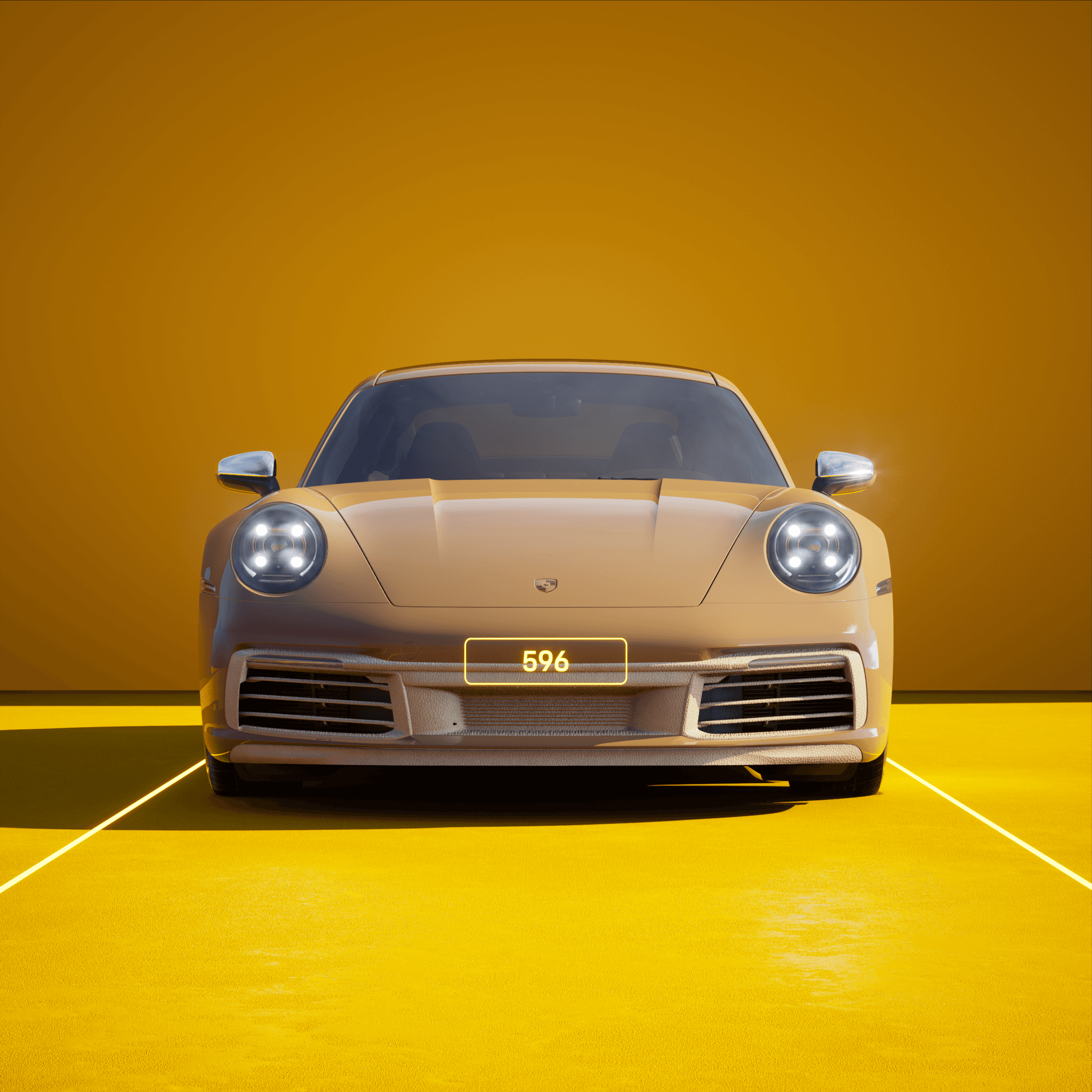 The PORSCHΞ 911 596 image in phase