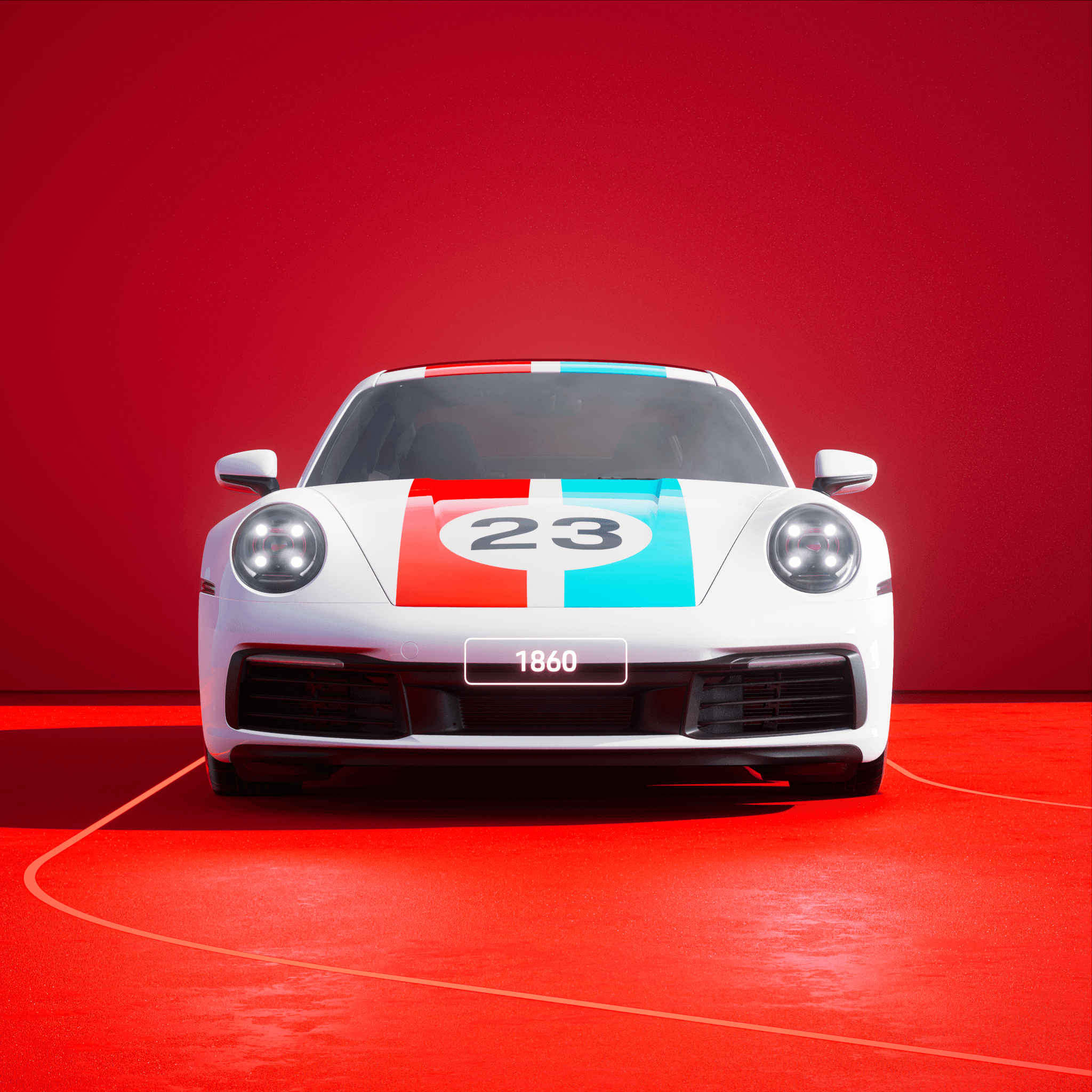 The PORSCHΞ 911 1860 image in phase