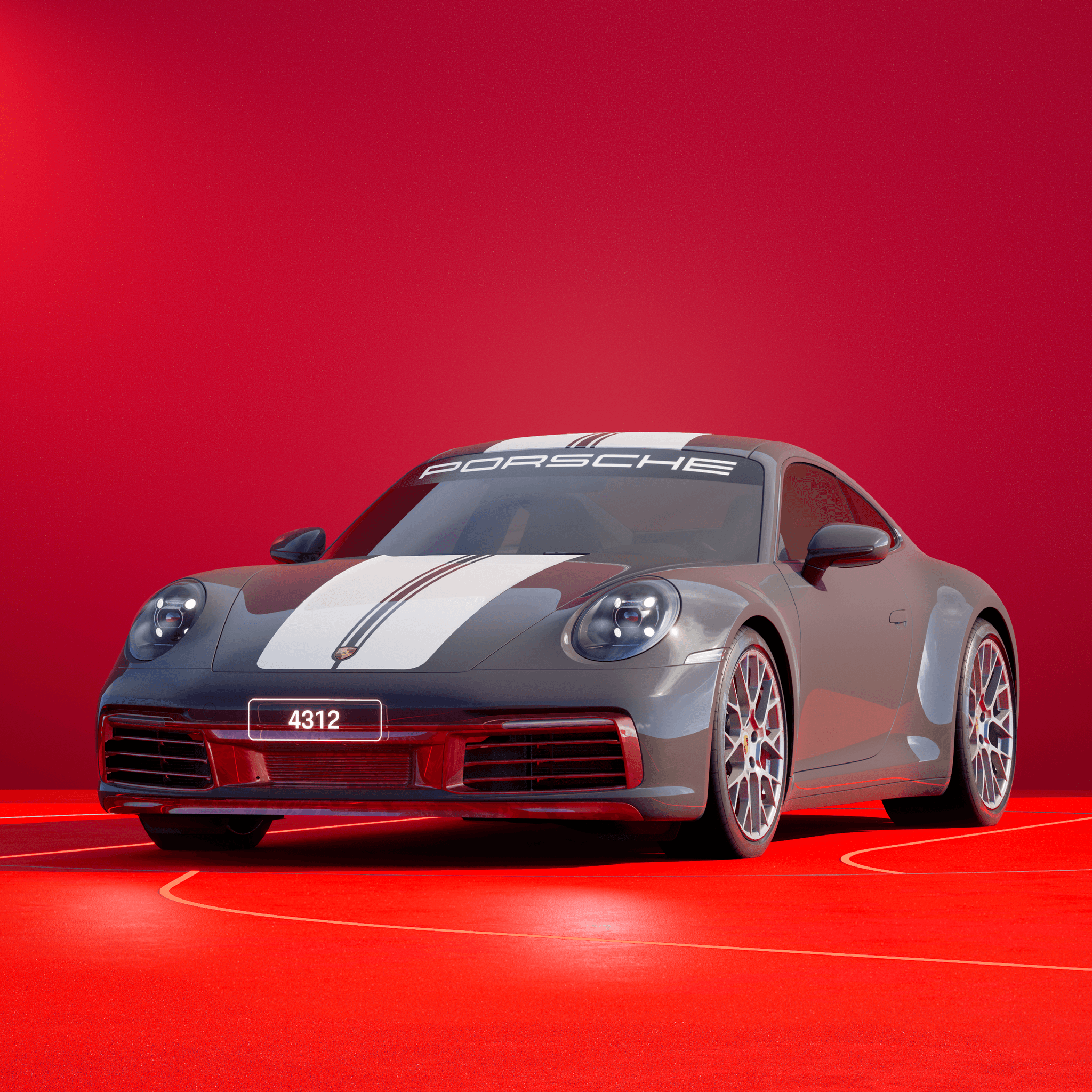 The PORSCHΞ 911 4312 image in phase