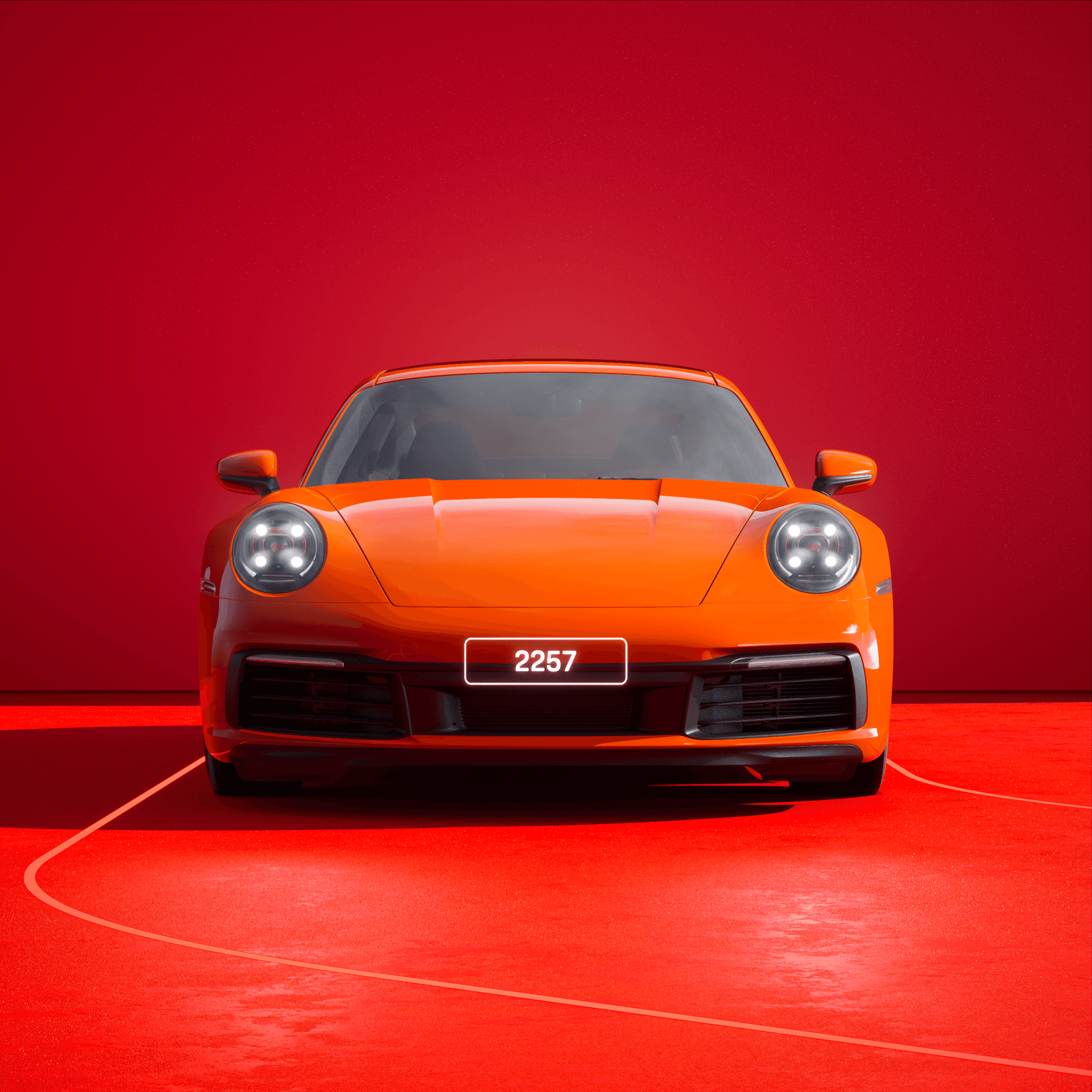 The PORSCHΞ 911 2257 image in phase