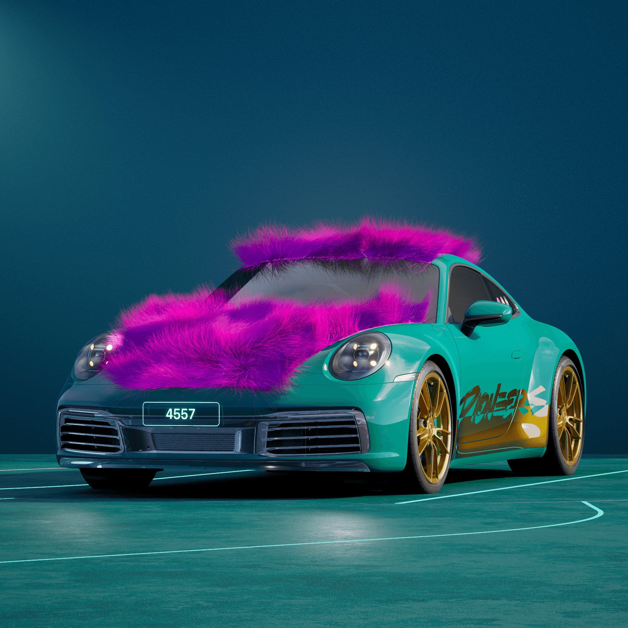 The PORSCHΞ 911 4557 image in phase