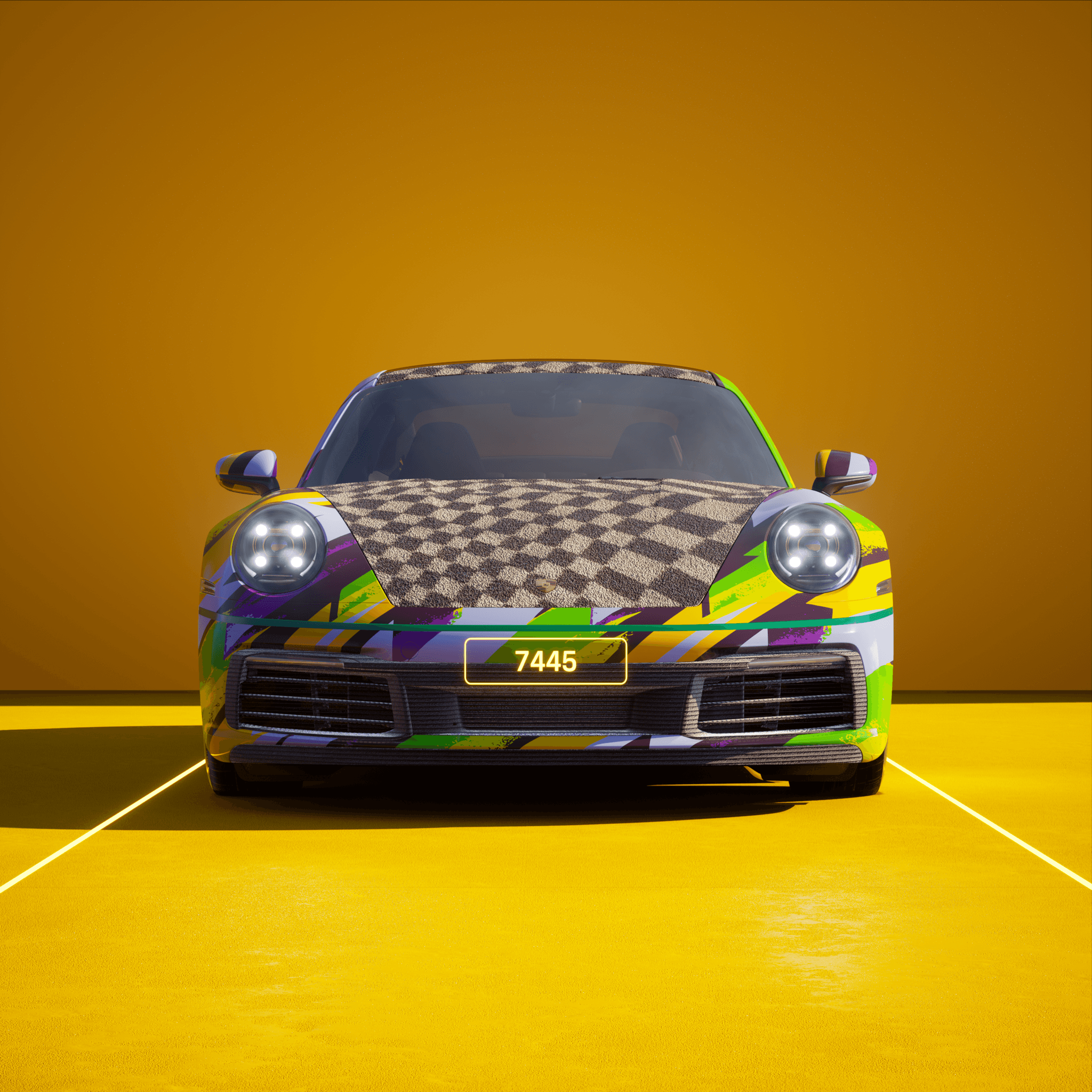The PORSCHΞ 911 7445 image in phase