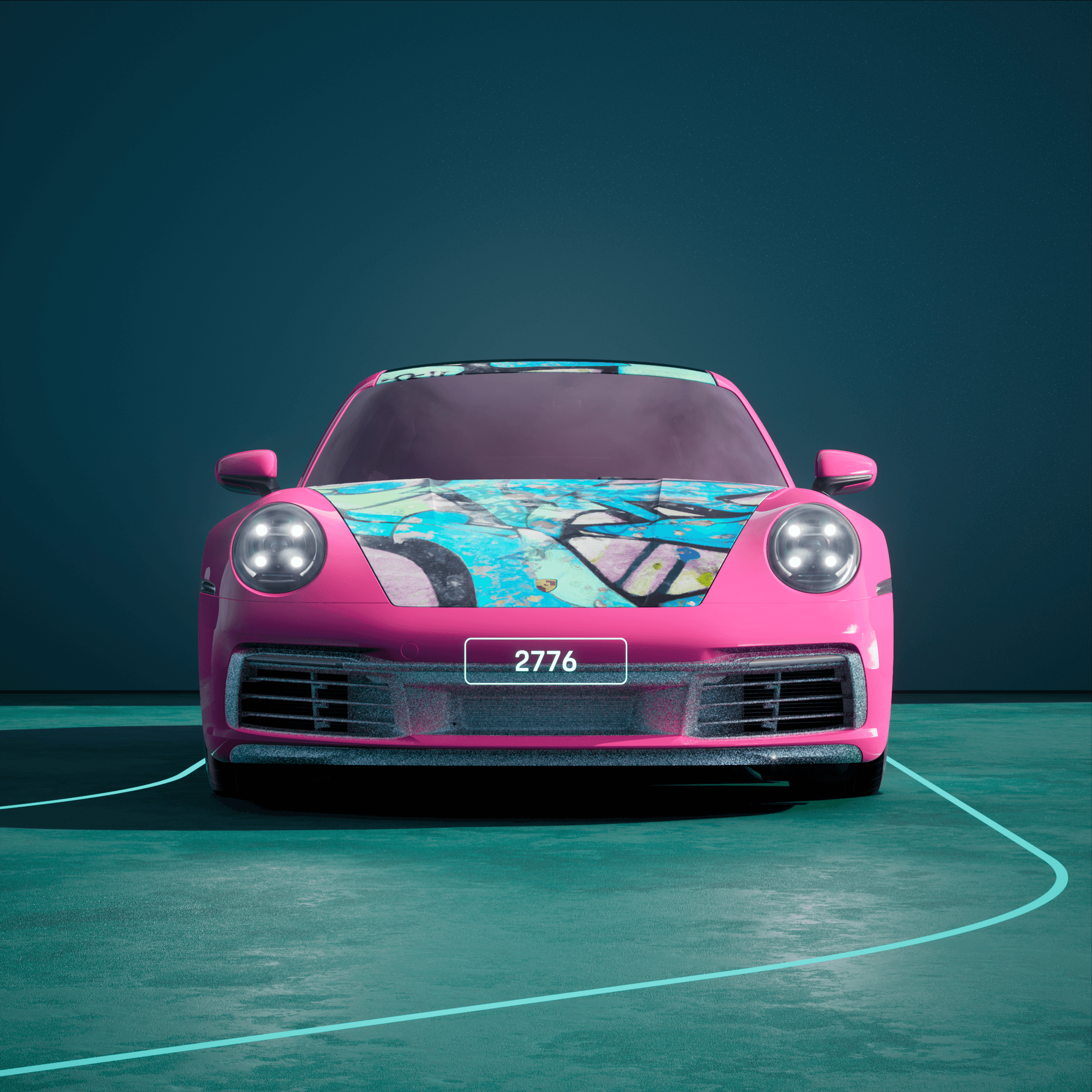 The PORSCHΞ 911 2776 image in phase