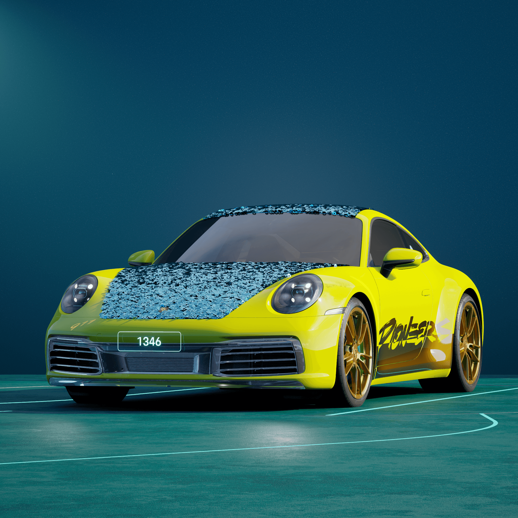 The PORSCHΞ 911 1346 image in phase