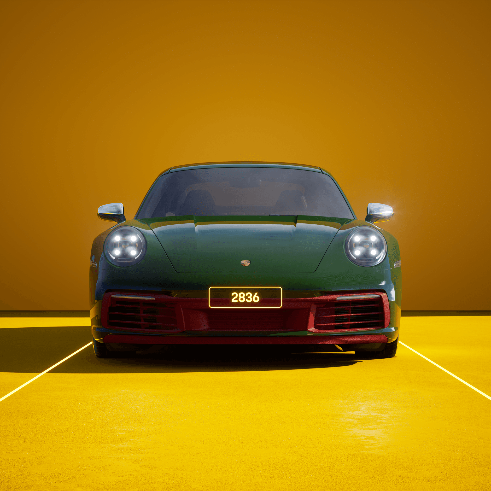 The PORSCHΞ 911 2836 image in phase