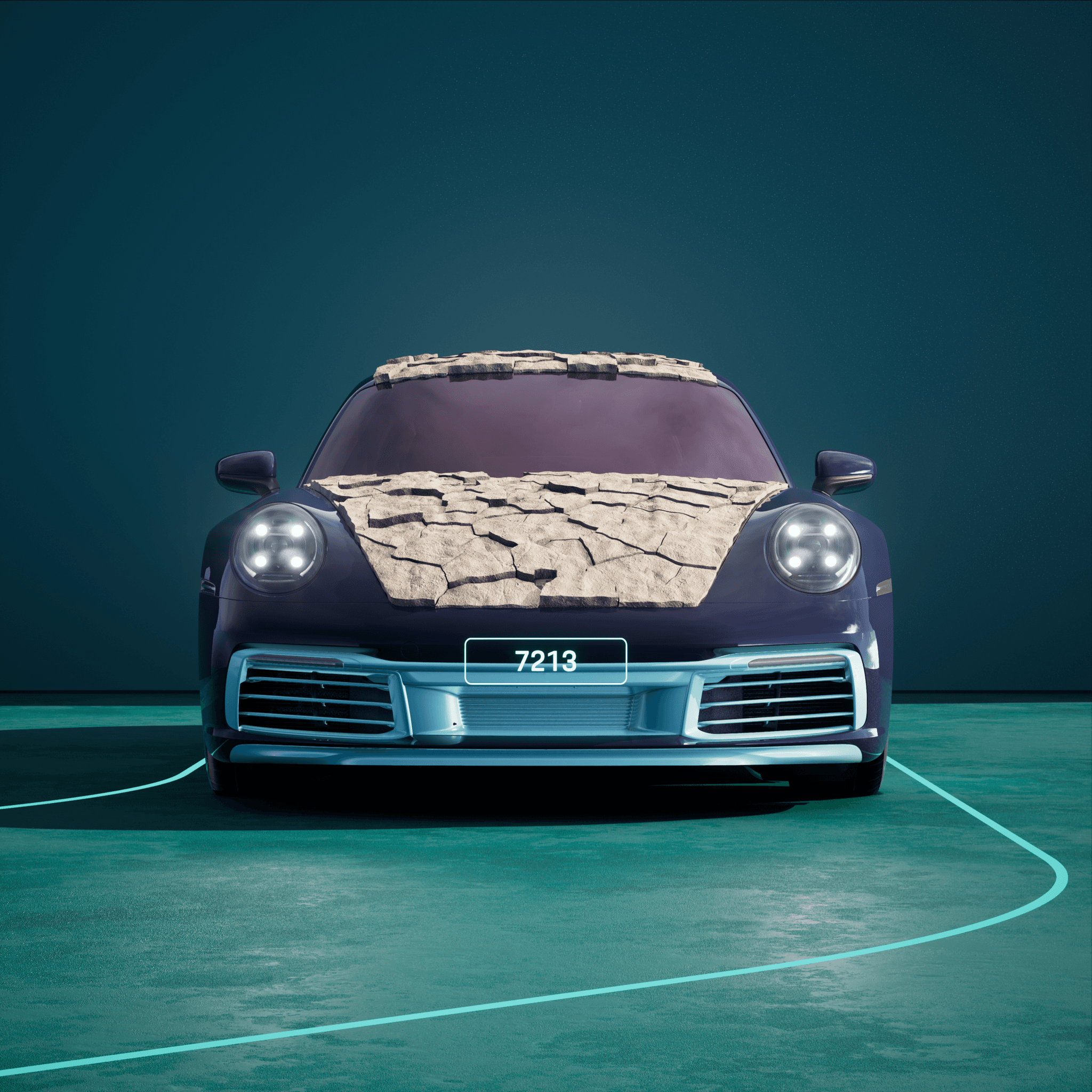 The PORSCHΞ 911 7213 image in phase