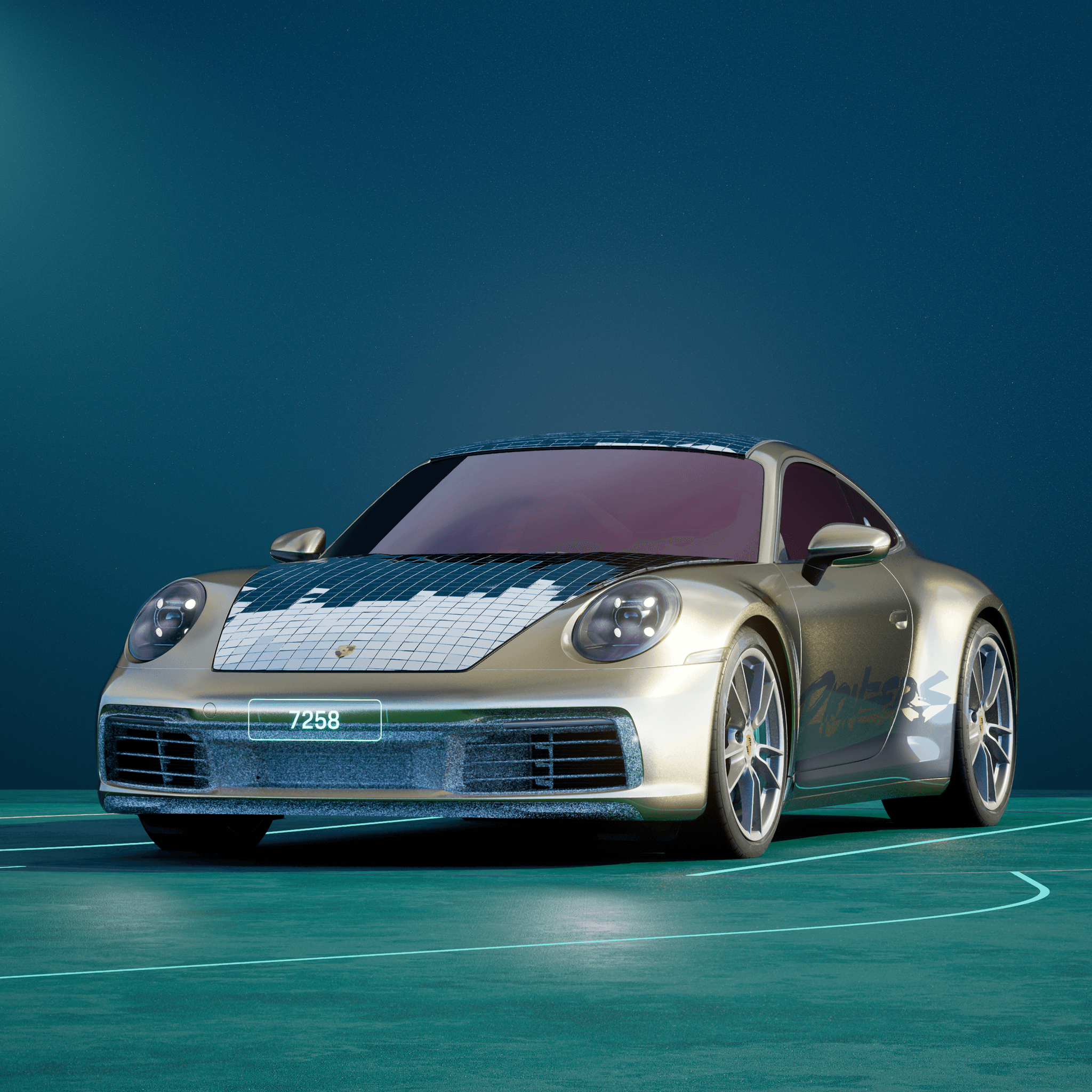 The PORSCHΞ 911 7258 image in phase