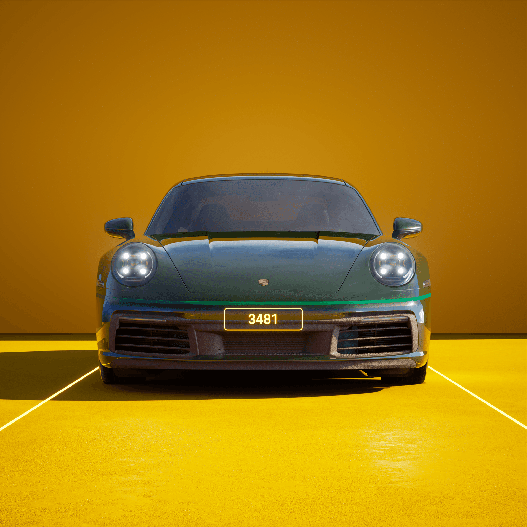 The PORSCHΞ 911 3481 image in phase