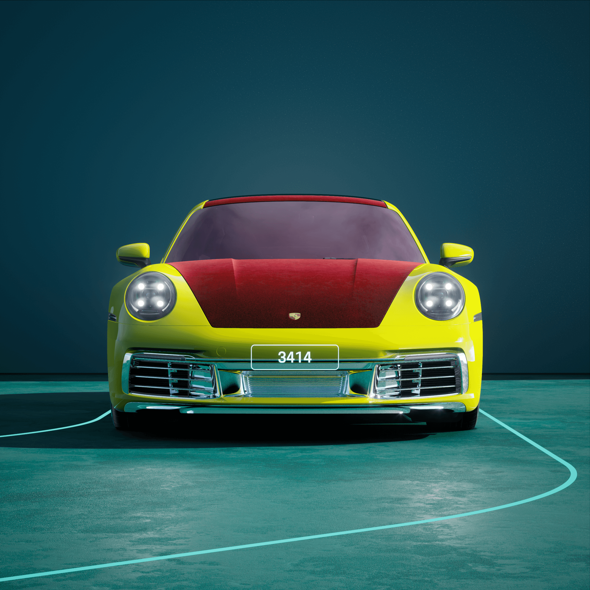 The PORSCHΞ 911 3414 image in phase