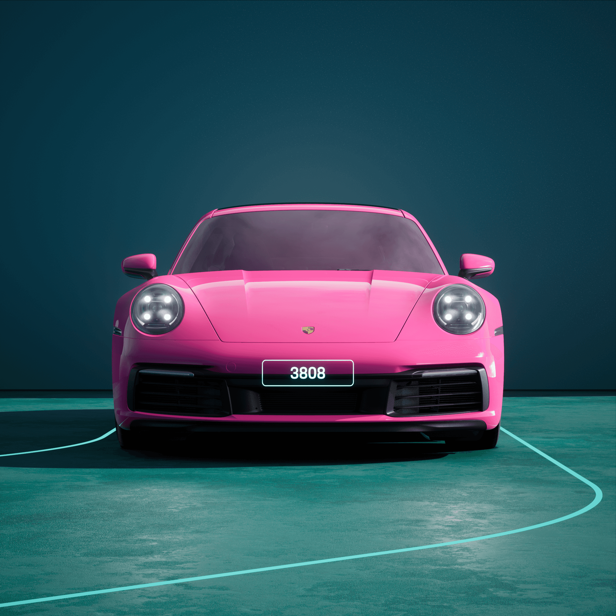 The PORSCHΞ 911 3808 image in phase